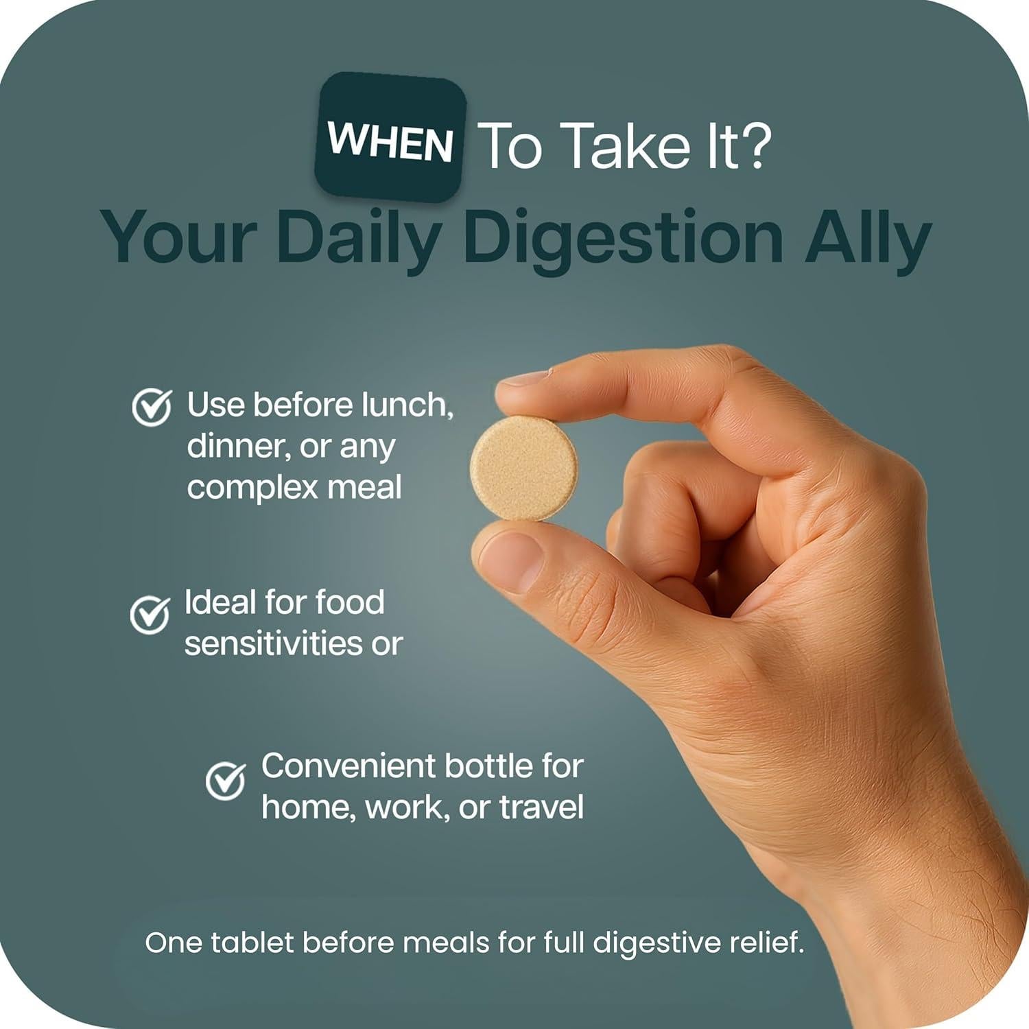 Suplemento Digestivo Houston Enzymes TriEnza 180 Tabletas