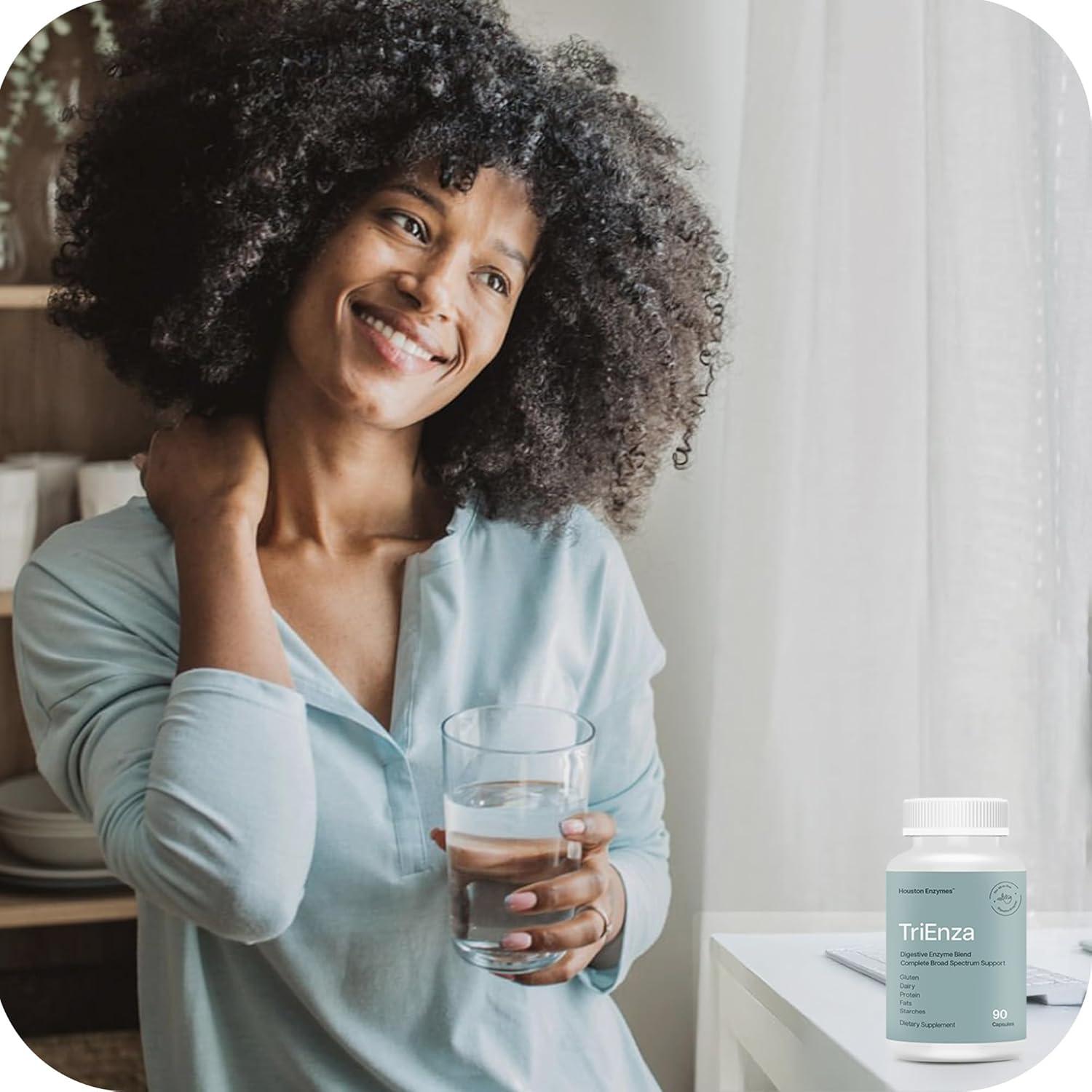 Suplemento Digestivo Houston Enzymes TriEnza 180 Tabletas