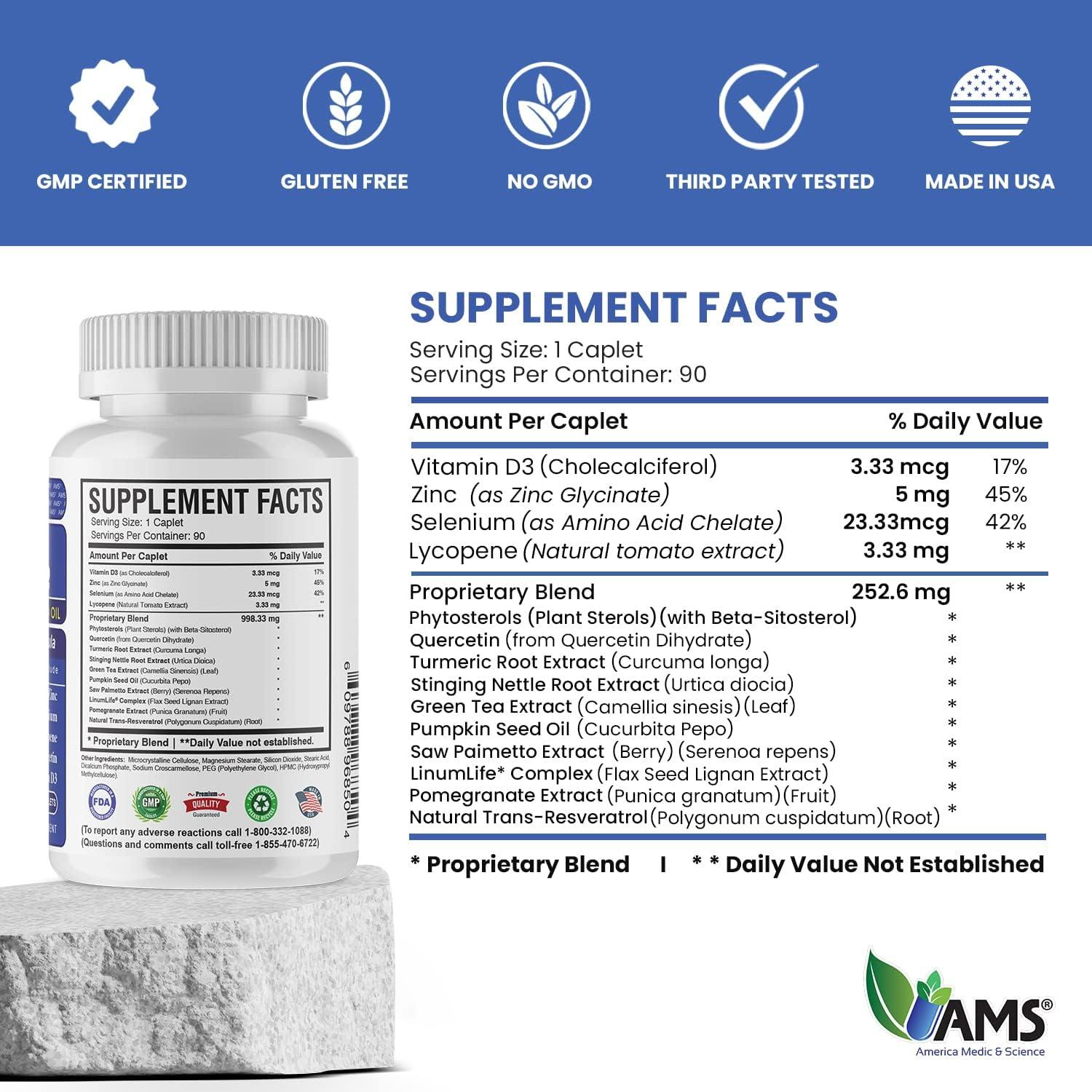 Suplemento Prosta-Forte America Medic 90 Comprimidos Salud Prostática