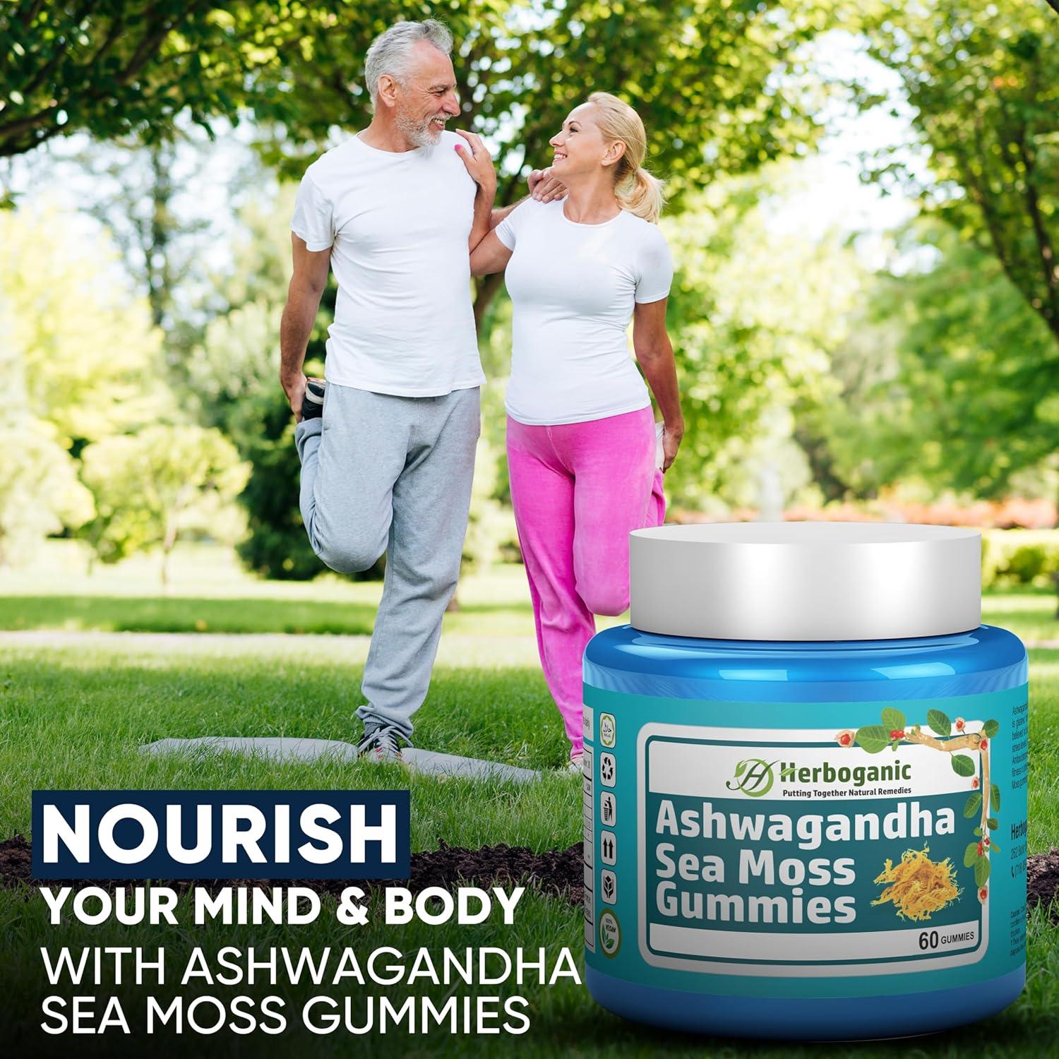 Gomitas de Musgo Marino Ashwagandha Herboganic - 60 Unidades