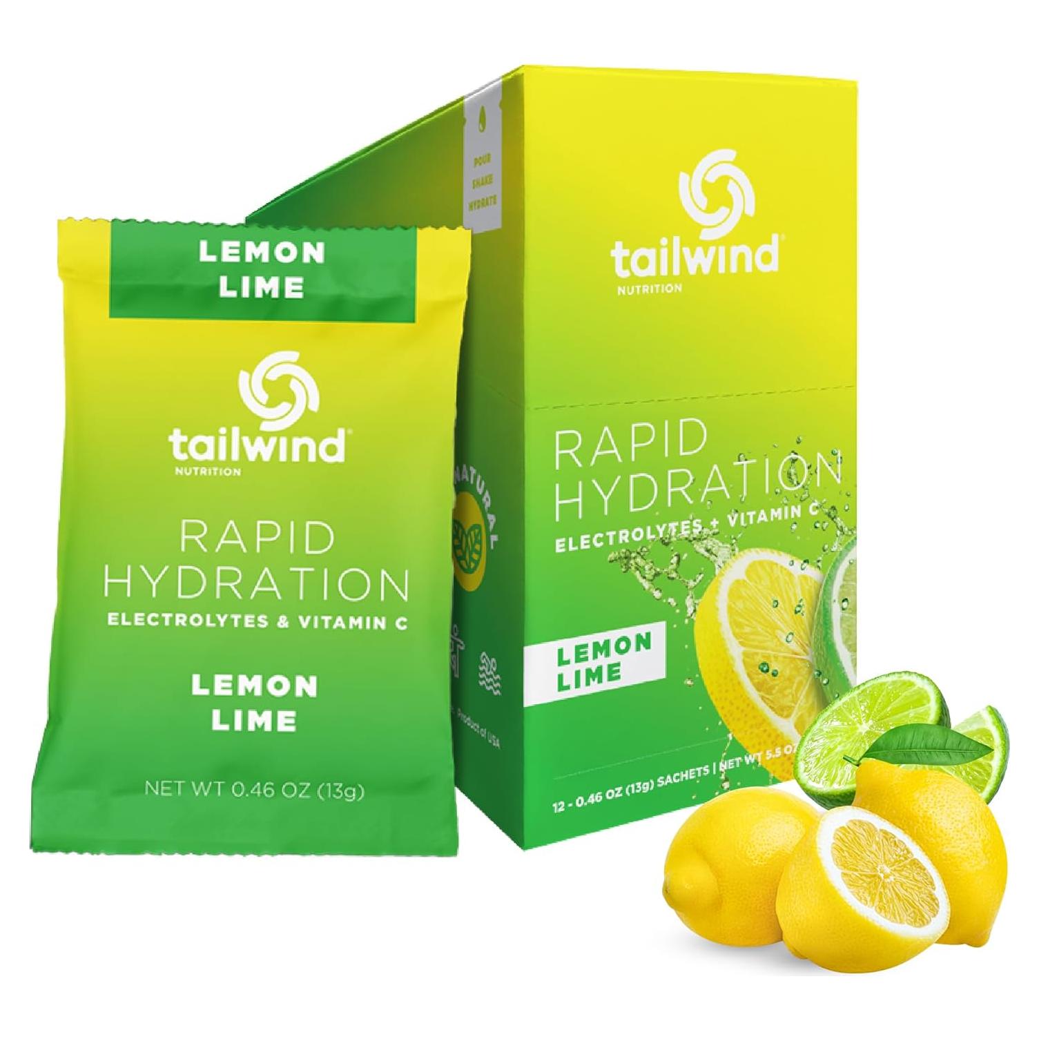 Tailwind Nutrition Hidratación Rápida Limón Lima 12 Porciones