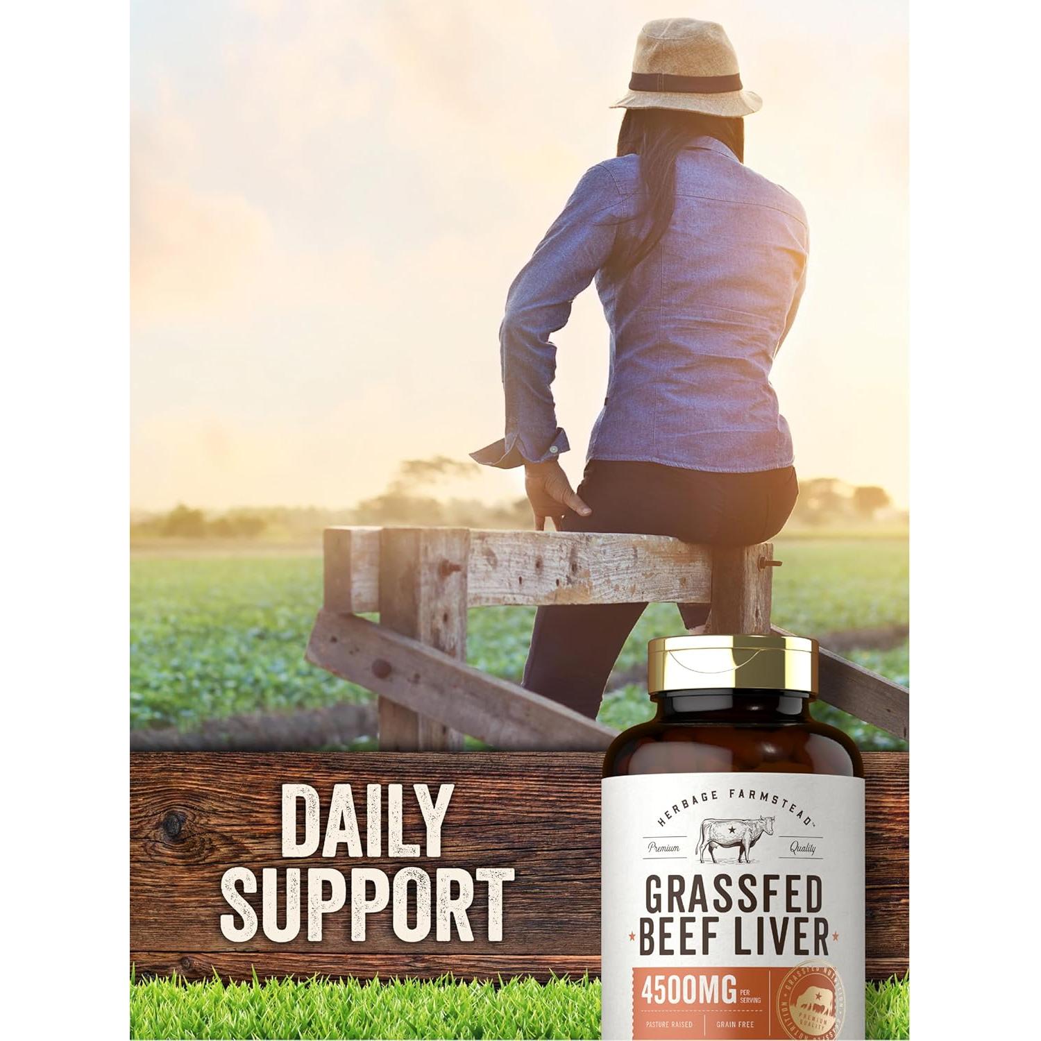 Cápsulas de Hígado de Res Alimentado con Pasto Carlyle 4500mg