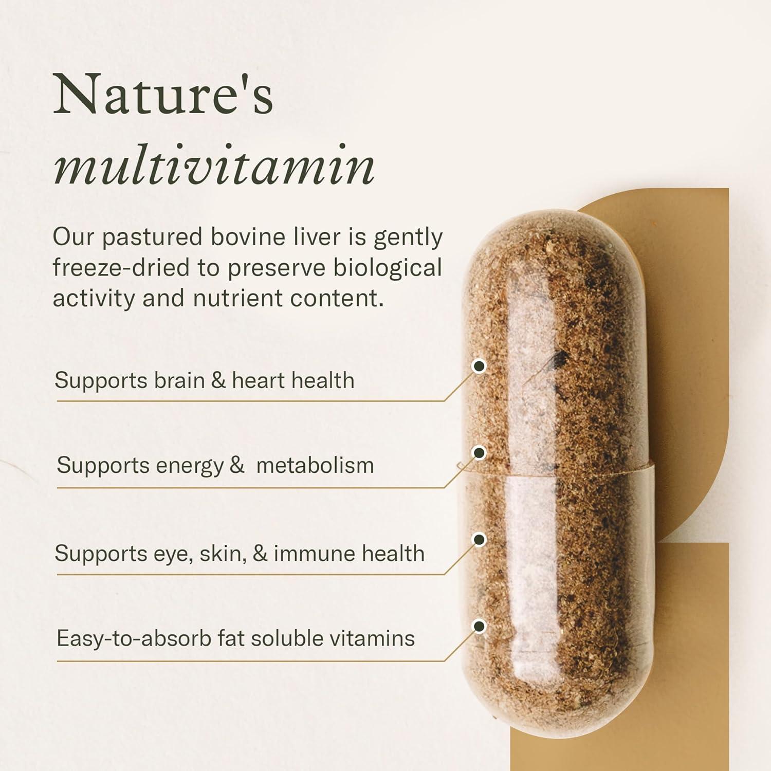 Cápsulas de Hígado de Res Enviromedica 180 Unidades - Suplemento Natural