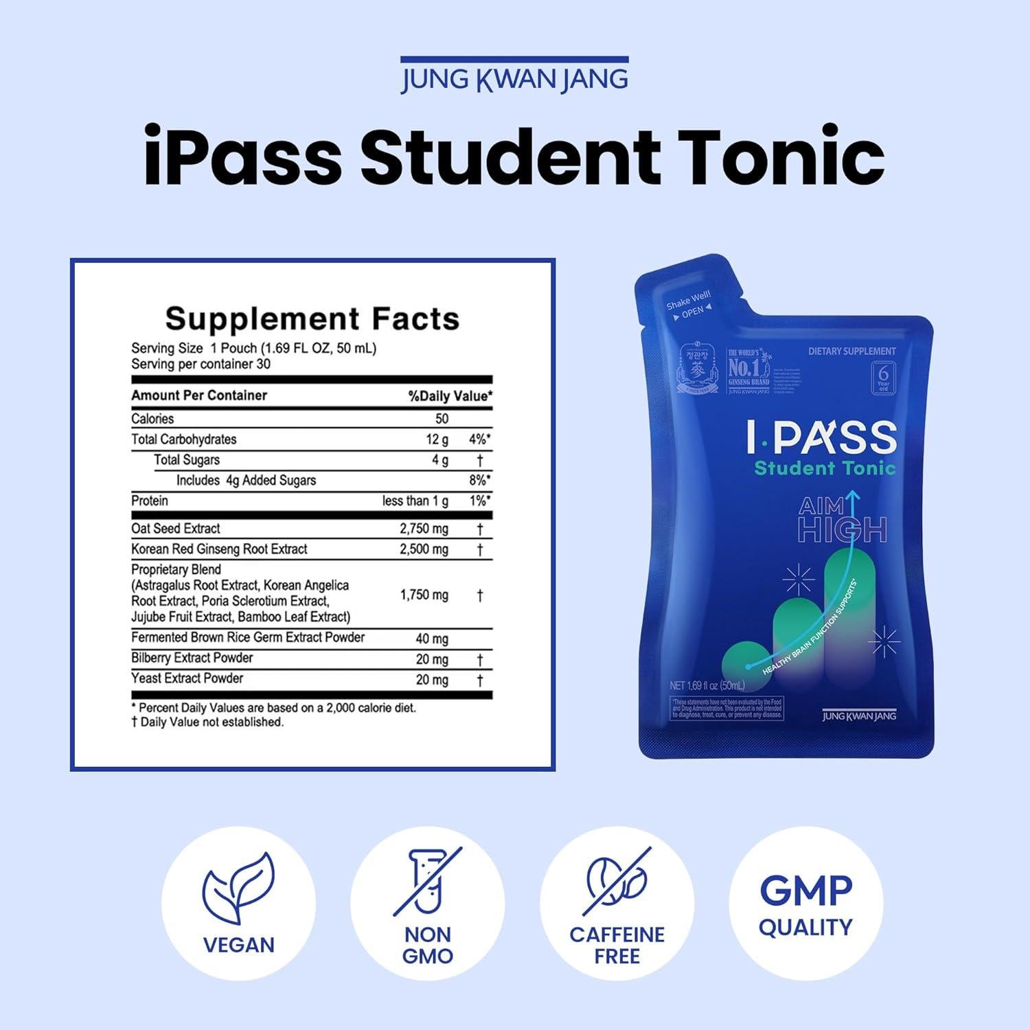 Suplemento Energético Estudiantil CheongKwanJang 30 Bolsitas