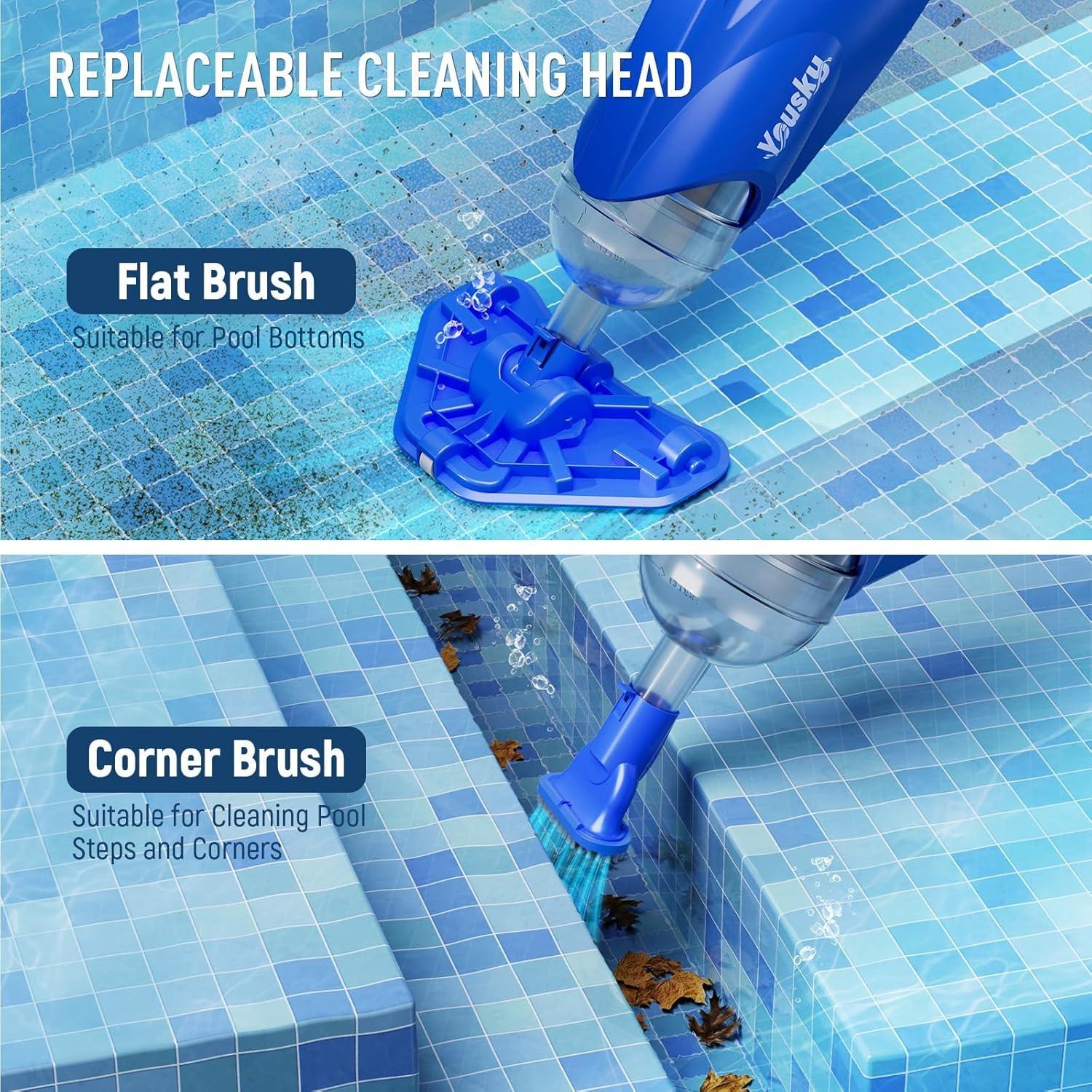 Limpiador de piscina inalámbrico Yousky 2025 S1 Pro 18.5GPM