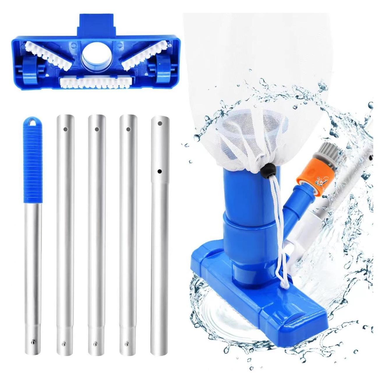 Aspiradora de Piscina Portátil WORKER 1.77m Azul - Limpieza Eficiente