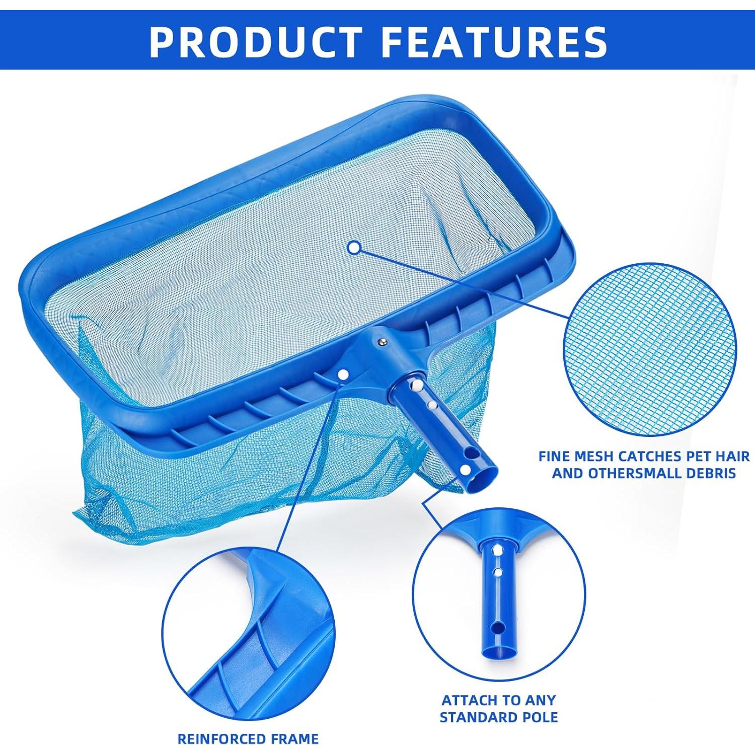 Limpiador de Piscina TOPDING & HZ con Red de 45.72 cm