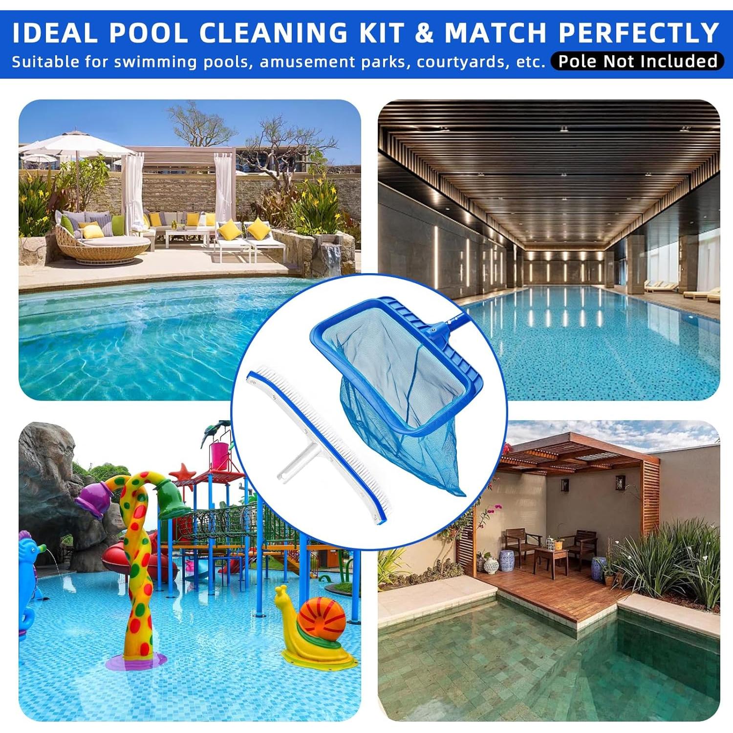 Limpiador de Piscina TOPDING & HZ con Red de 45.72 cm