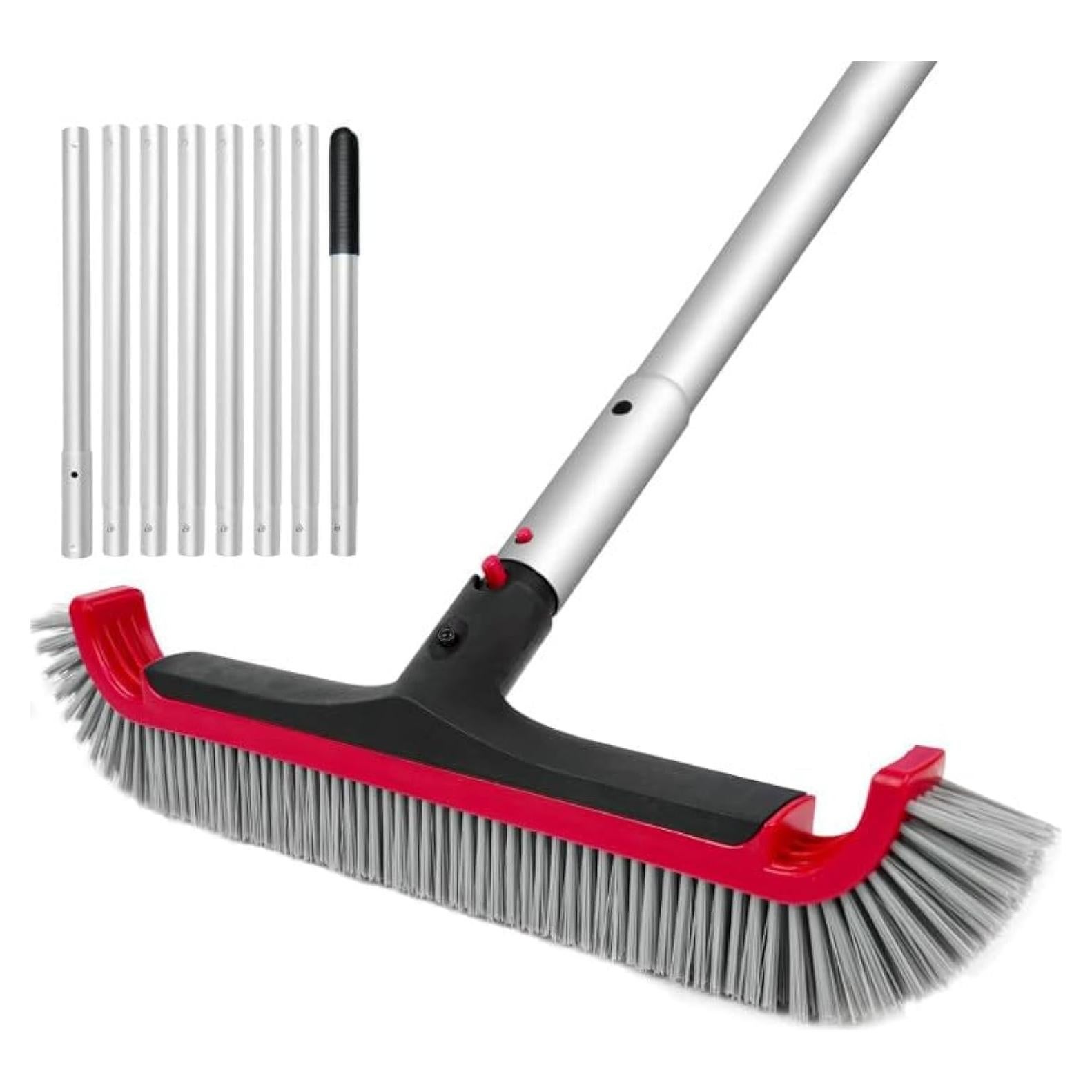 Cepillo de piscina Poolvio con palo ajustable 3.05 m