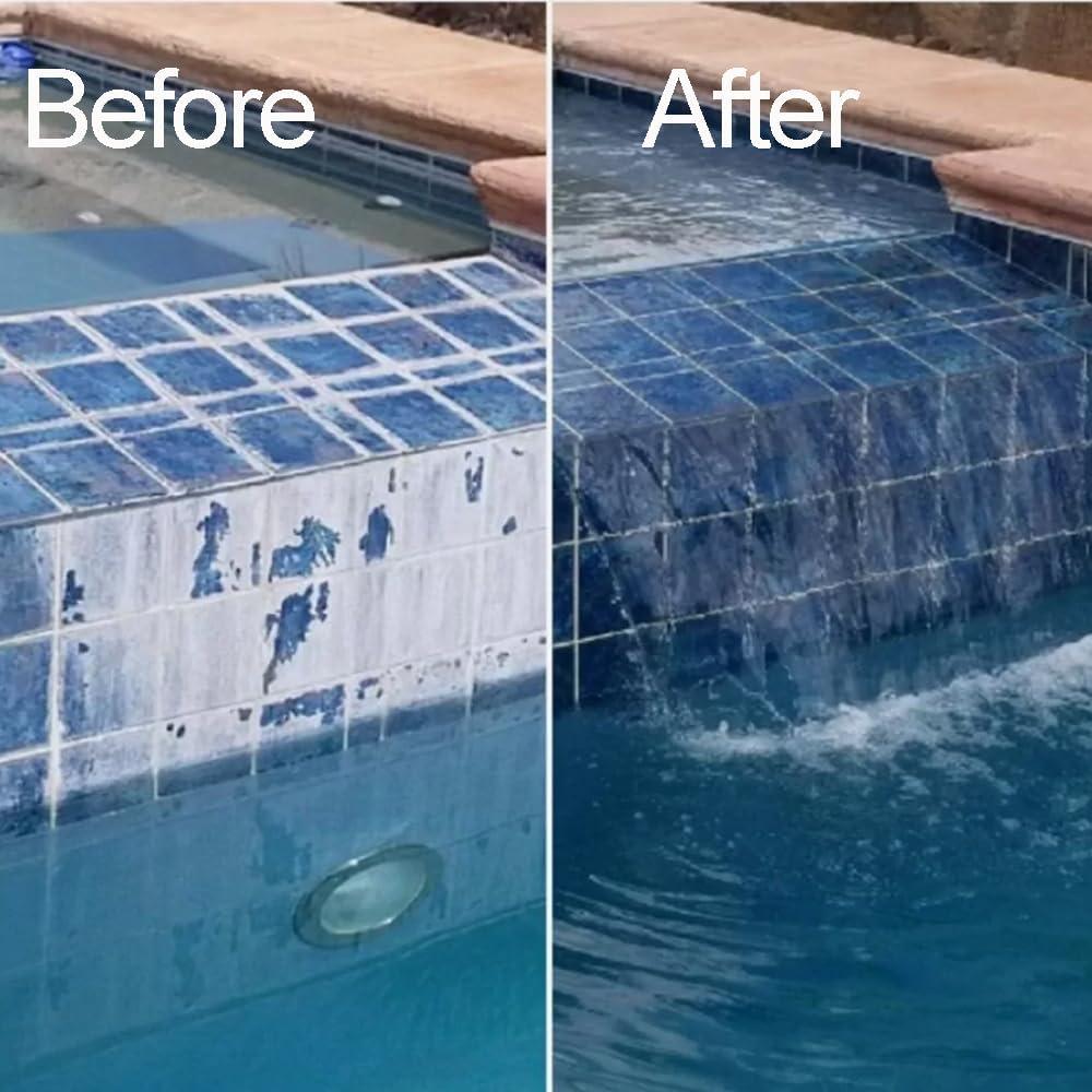 Kit de limpieza para piscina Katikies - 5 piezas con cepillo y piedra pómez