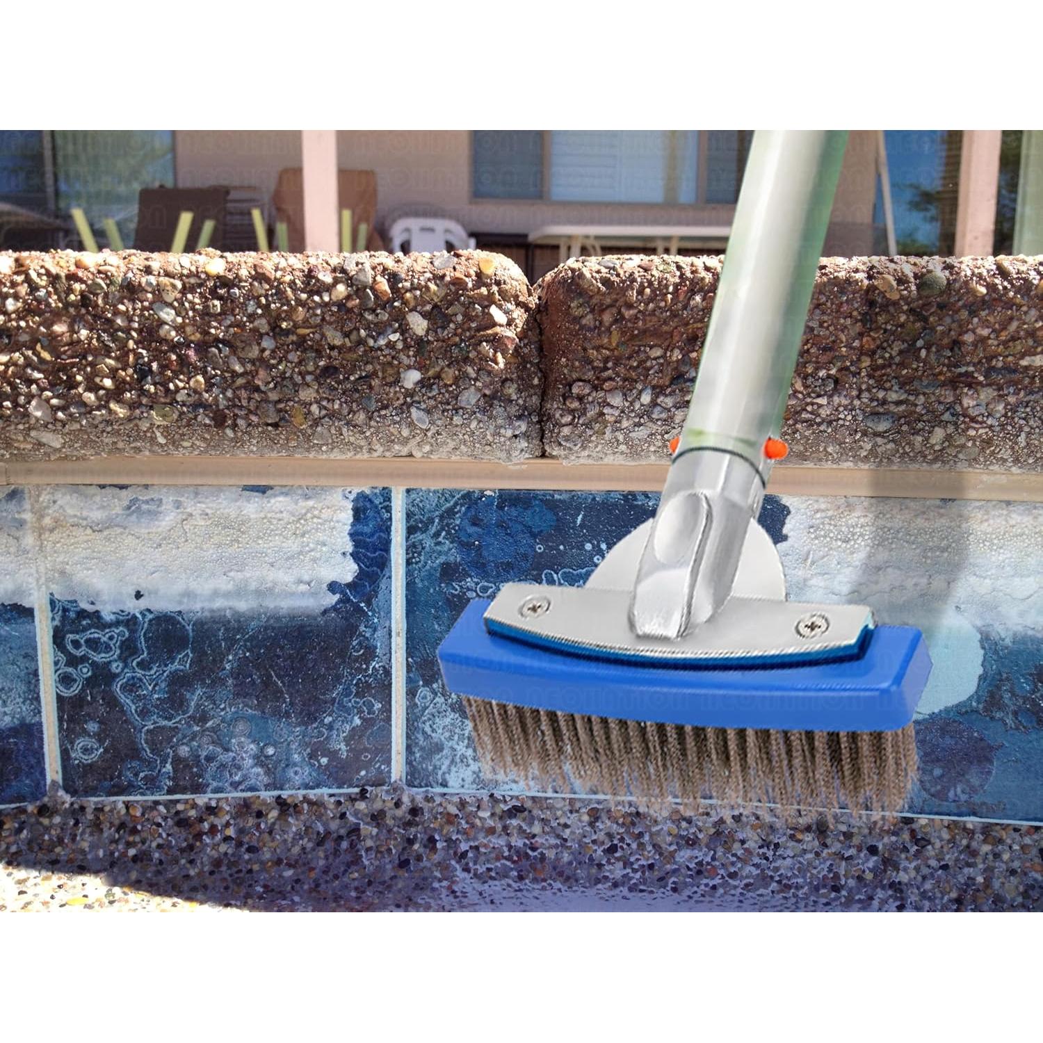 Kit de Limpieza para Piscinas NEOHATION - Piedra Pómez y Cepillo de Acero Inoxidable