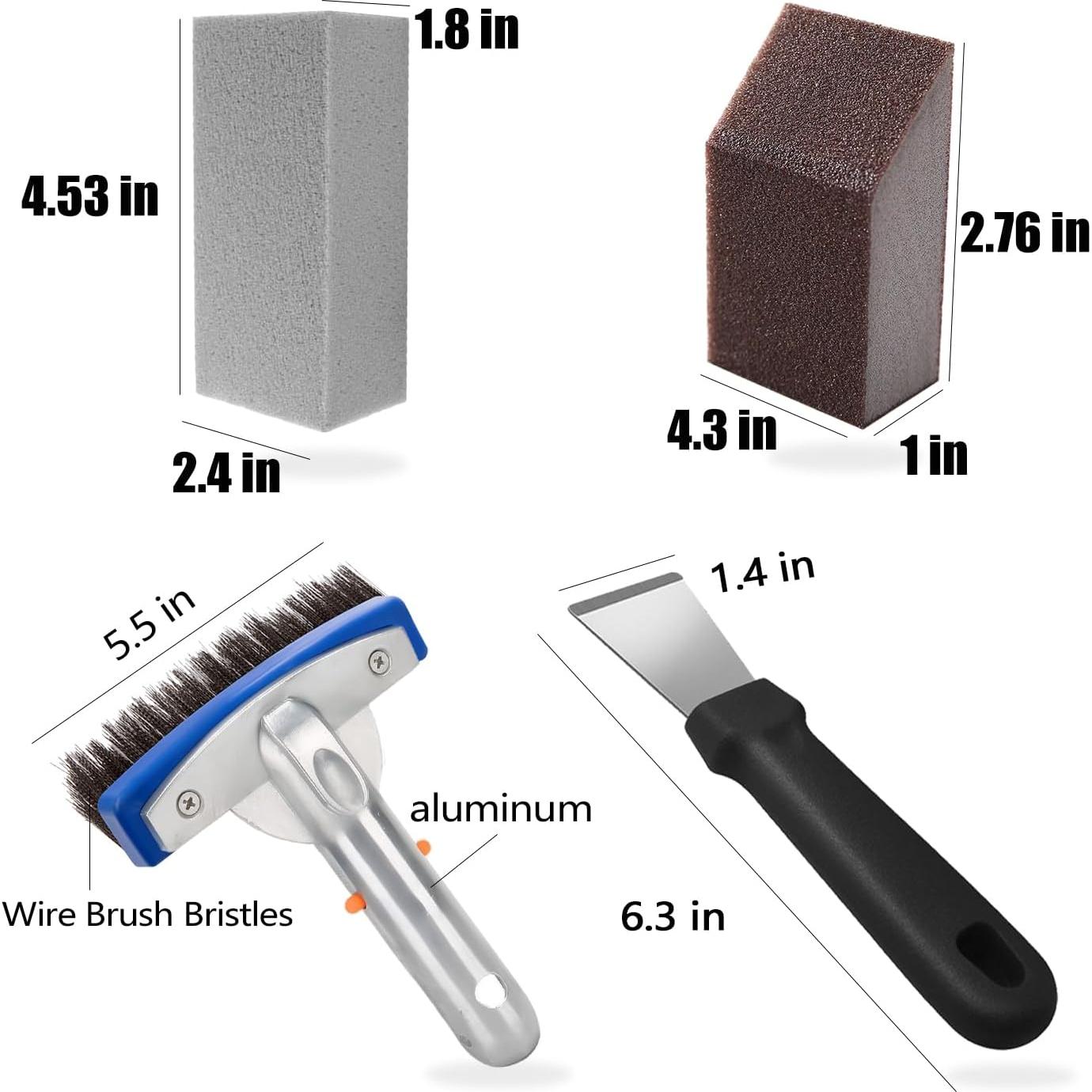 Kit de Limpieza para Piscinas NEOHATION - Piedra Pómez y Cepillo de Acero Inoxidable