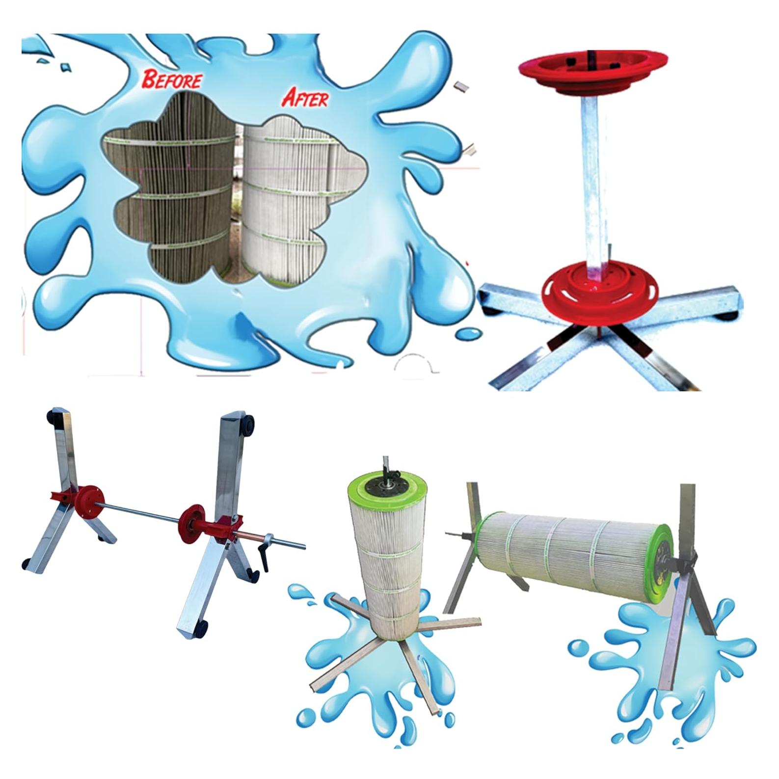 Soporte de Limpieza de Filtros de Piscina Spindoc FS001 3-6"