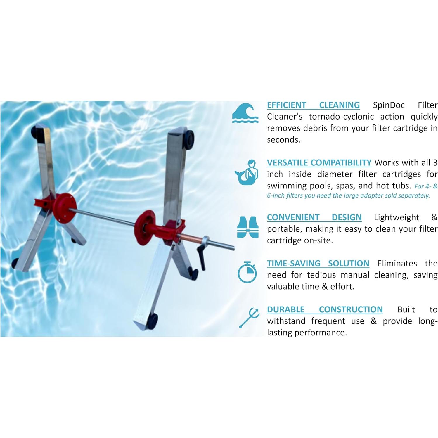 Soporte de Limpieza de Filtros de Piscina Spindoc FS001 3-6"