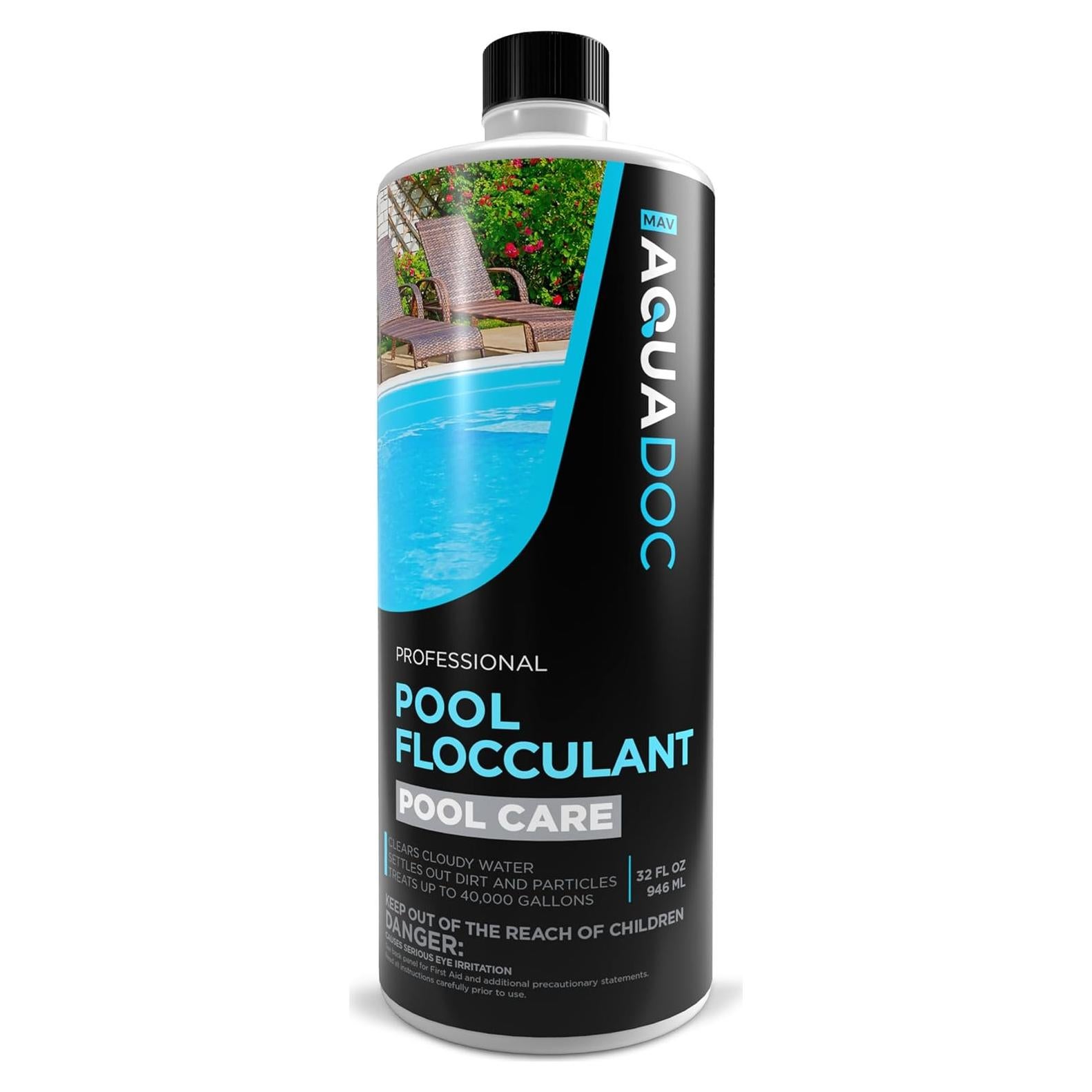 Floculante para Piscina AquaDoc 32oz - Limpieza Rápida y Efectiva