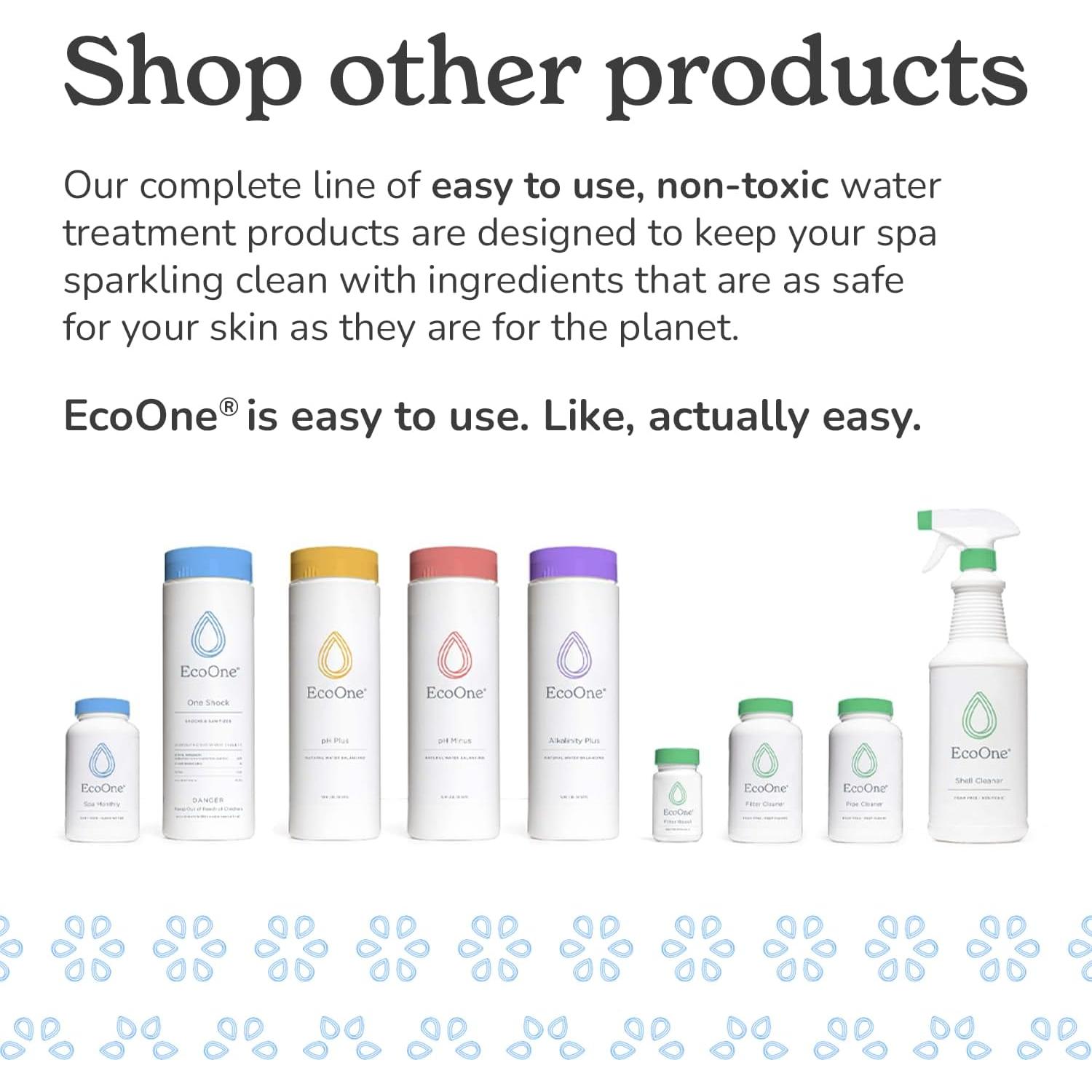 Kit de Mantenimiento Spa EcoOne - Granulado Cloro, Acondicionador y Limpiador