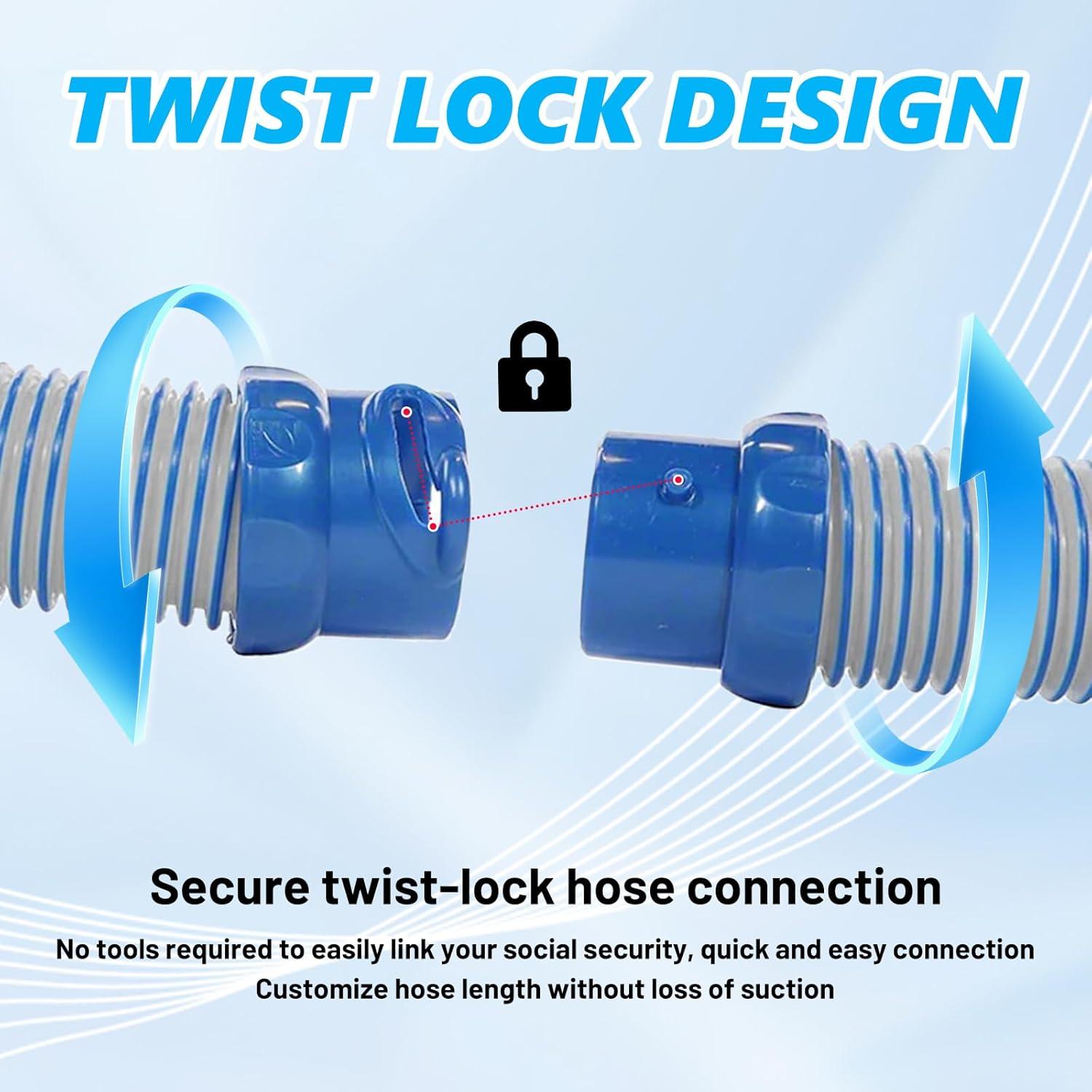 Kit de Manguera de Limpiador de Piscina Fonixte R0527700 7 Unidades 1m