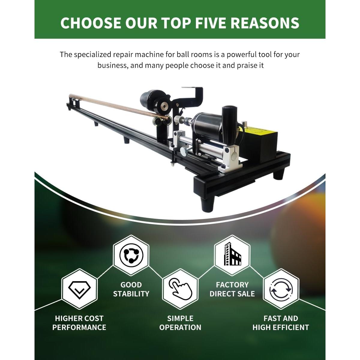 Torno para Tacos de Billar ZHRBO B5 - Reparación 7 en 1