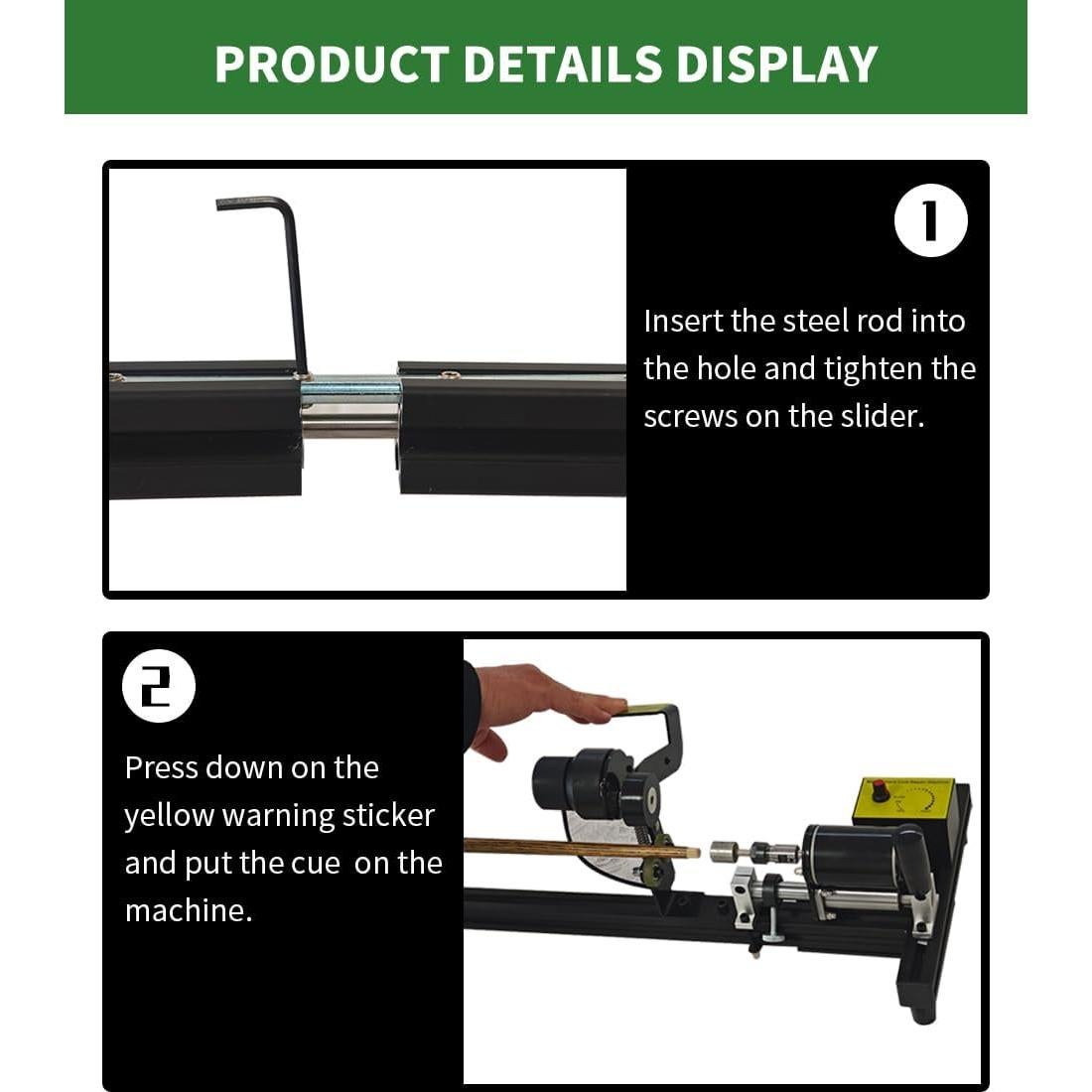 Torno para Tacos de Billar ZHRBO B5 - Reparación 7 en 1