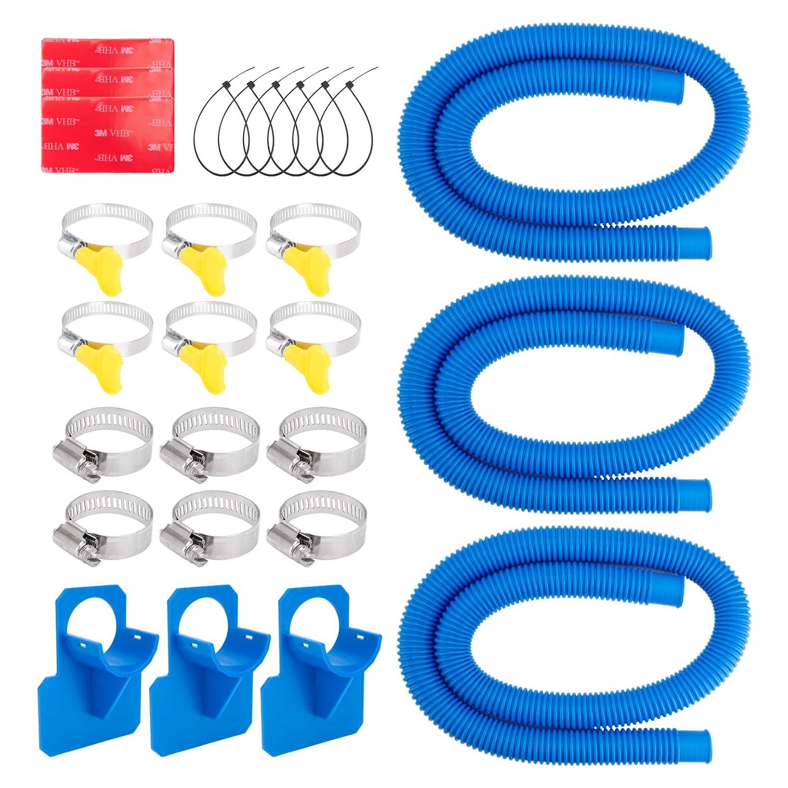 Kit de Mangueras de Piscina RSYEKU 1.25" x 149.86 cm con Abrazaderas