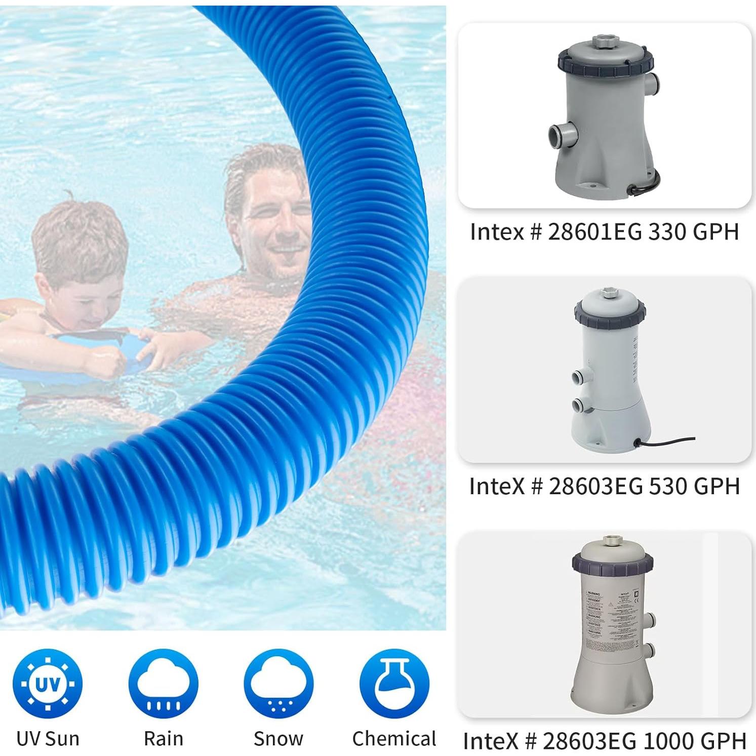 Kit de Mangueras de Piscina RSYEKU 1.25" x 149.86 cm con Abrazaderas