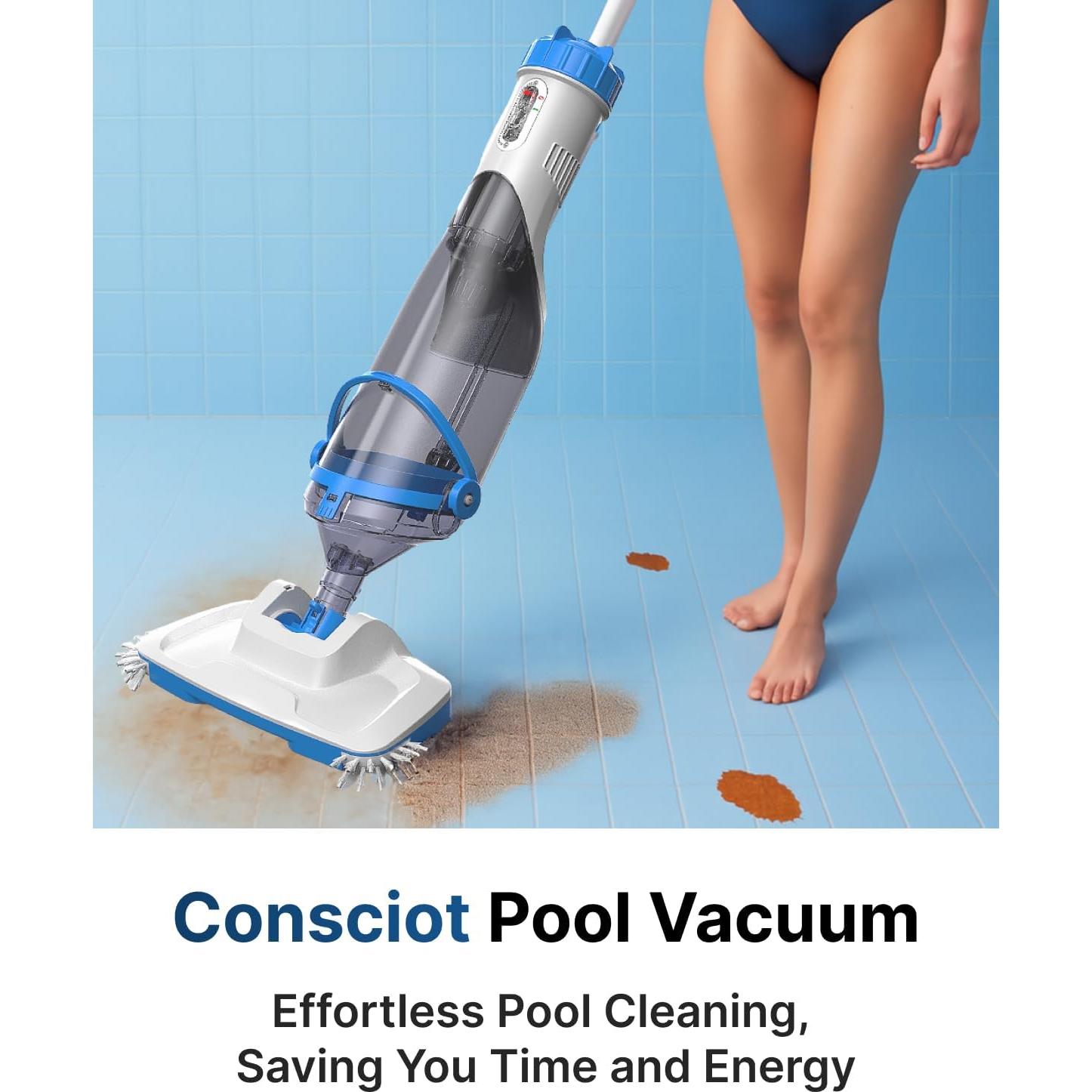 Aspiradora de Piscina Consciot L2 Recargable 3.64 kg 60 min