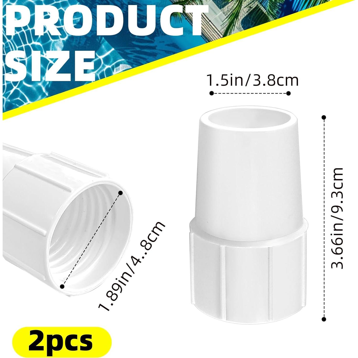 Manguito de Manguera de Vacío para Piscina ZNBSIXP - Paquete de 2