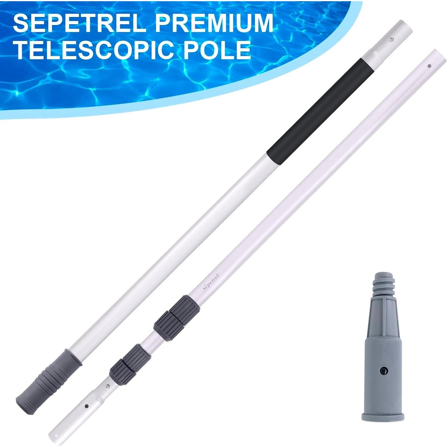 Varilla Telescópica Profesional Sepetrel 3.66m con Puntas Rosqueadas