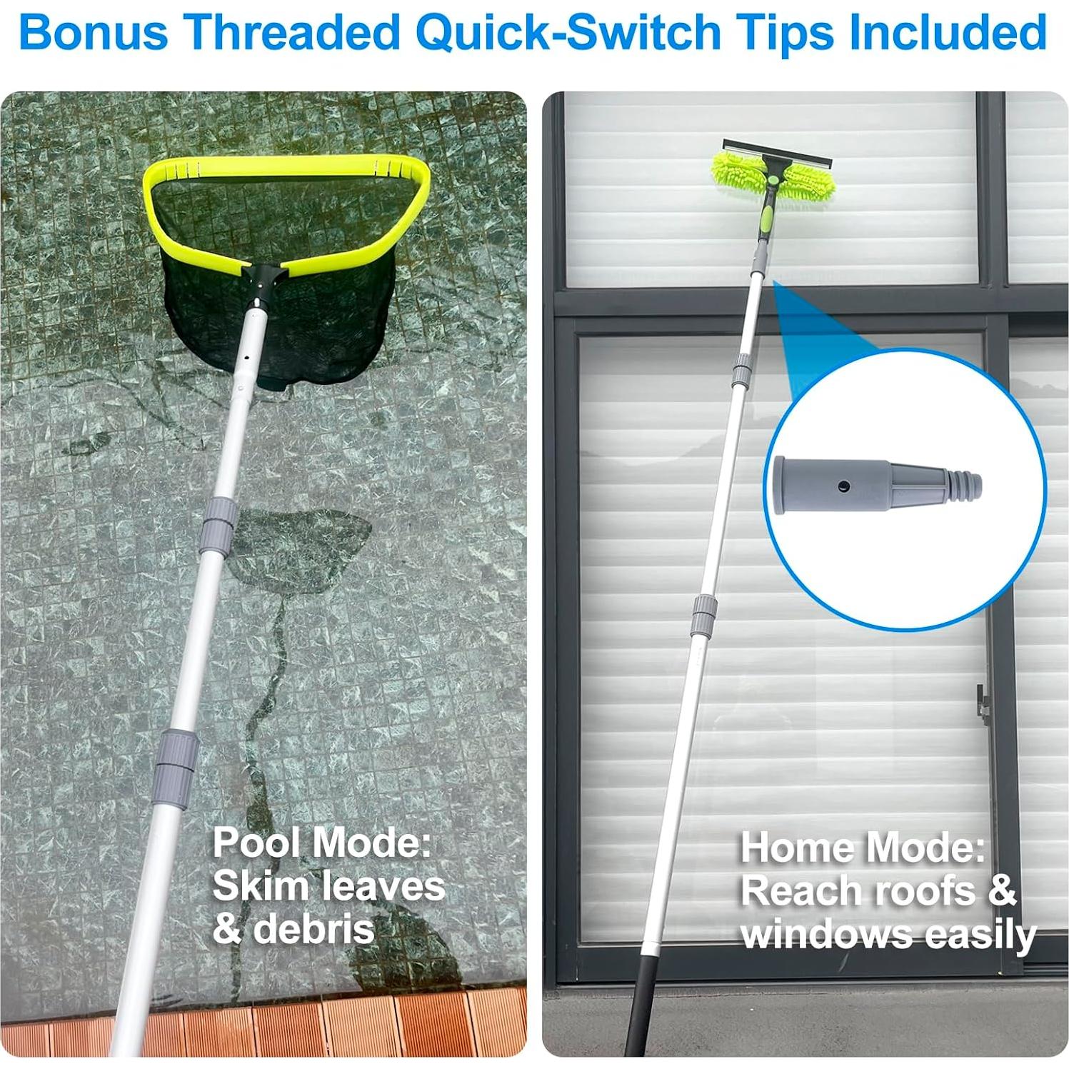 Varilla Telescópica Profesional Sepetrel 3.66m con Puntas Rosqueadas