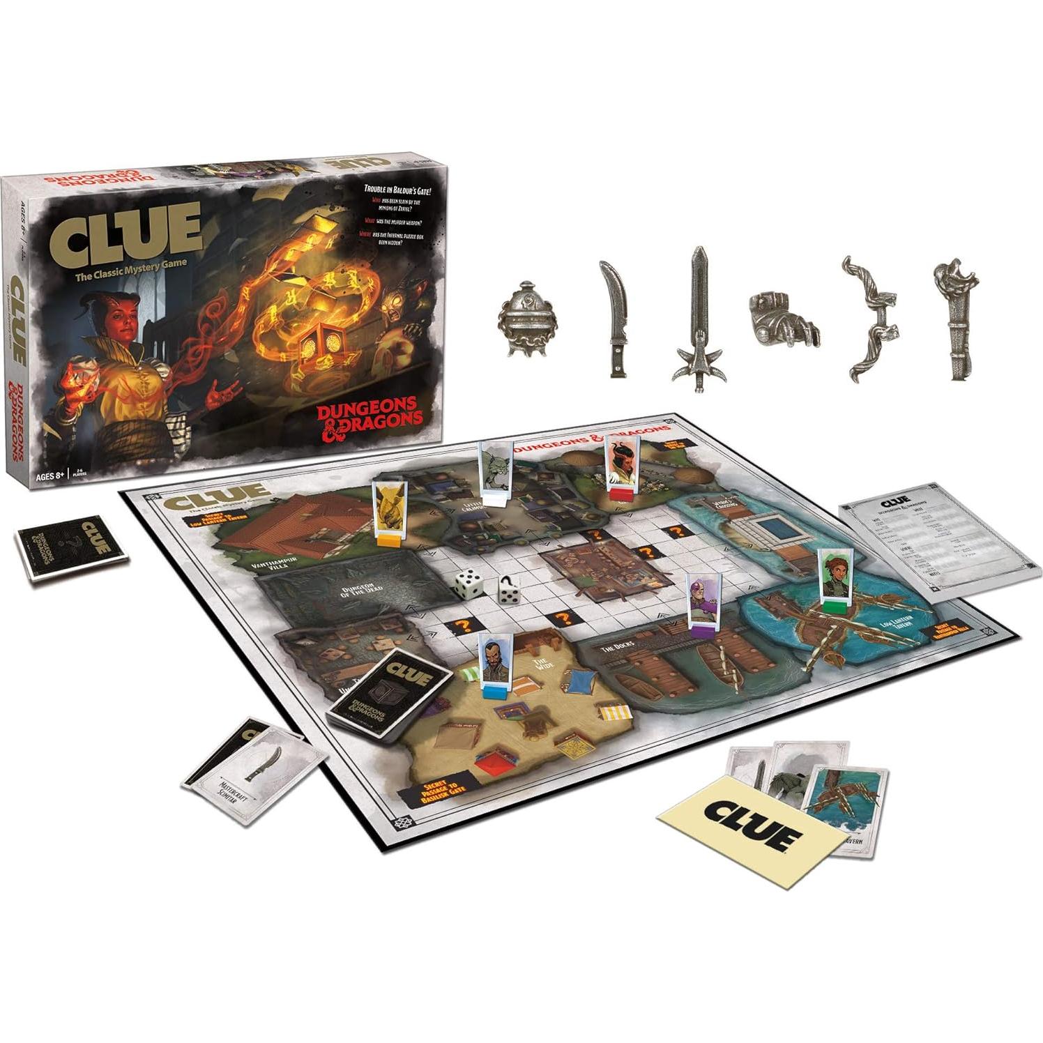 Juego de Mesa Clue Dungeons & Dragons - Español - 2-6 Jugadores