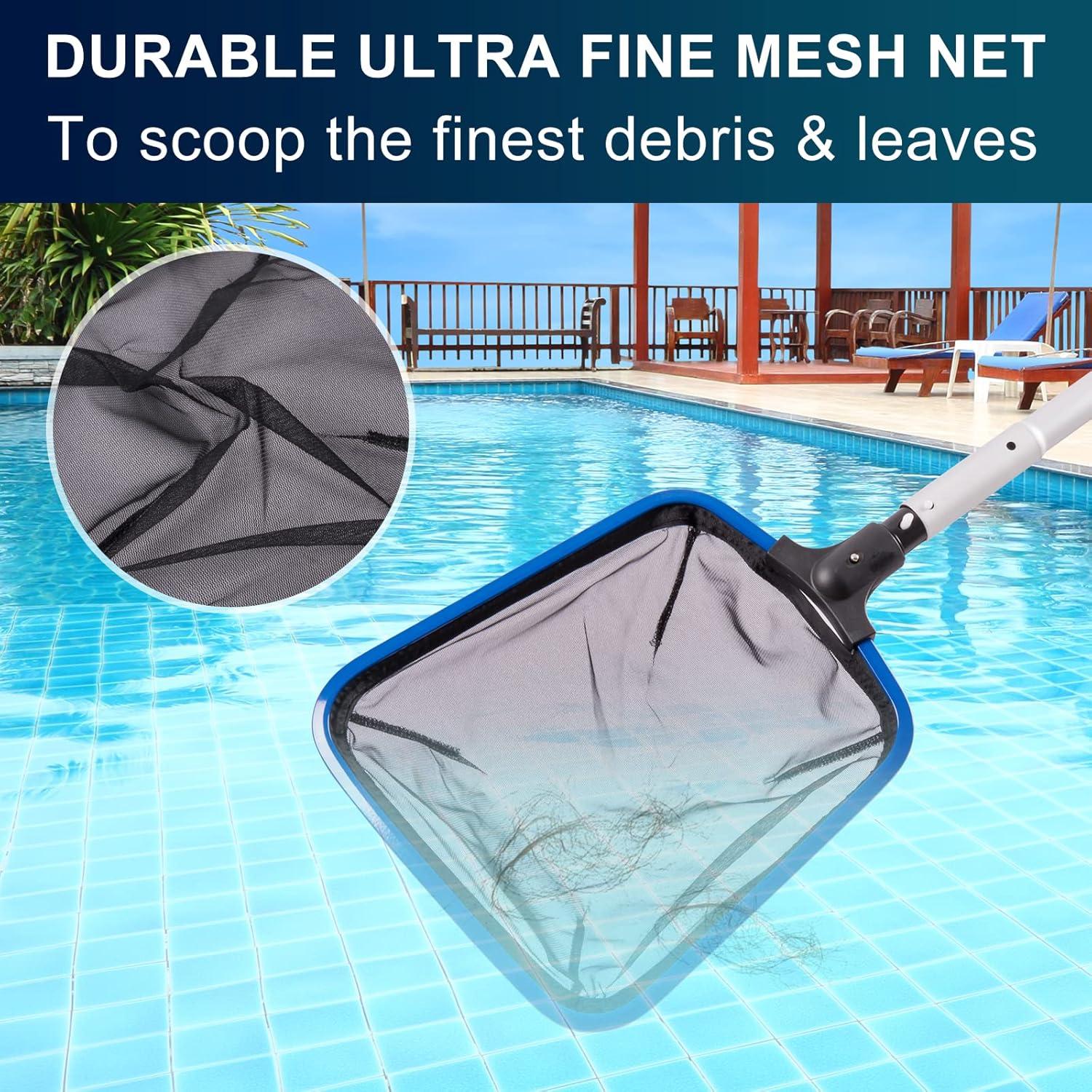 Red de Skimmer de Piscina POOLAZA con Marco de Aluminio