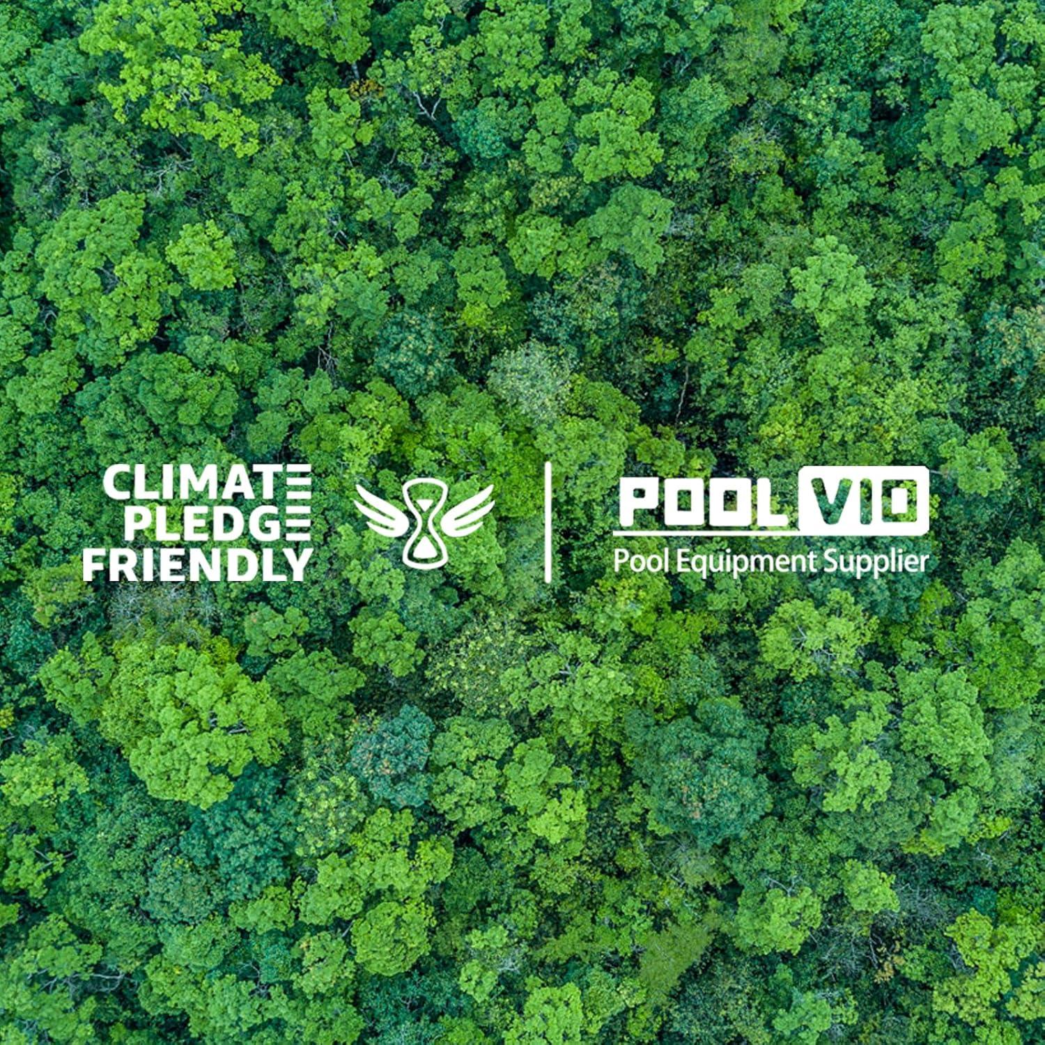 Kit de Limpieza de Piscina 5 en 1 Poolvio - Cepillo 0.51 m, Polo 3.96 m