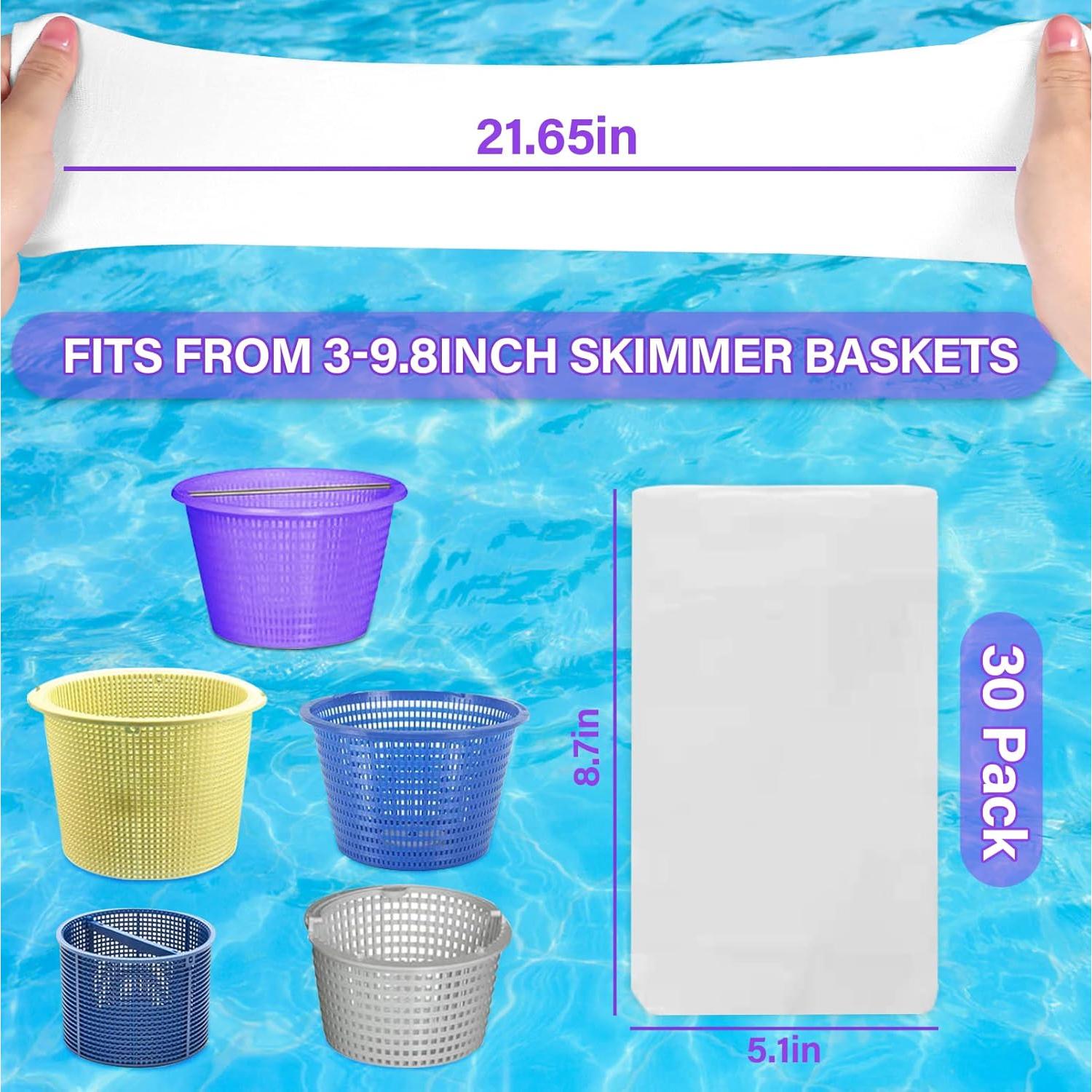 Paquete de 30 Calcetines para Skimmer de Piscina Kgihope