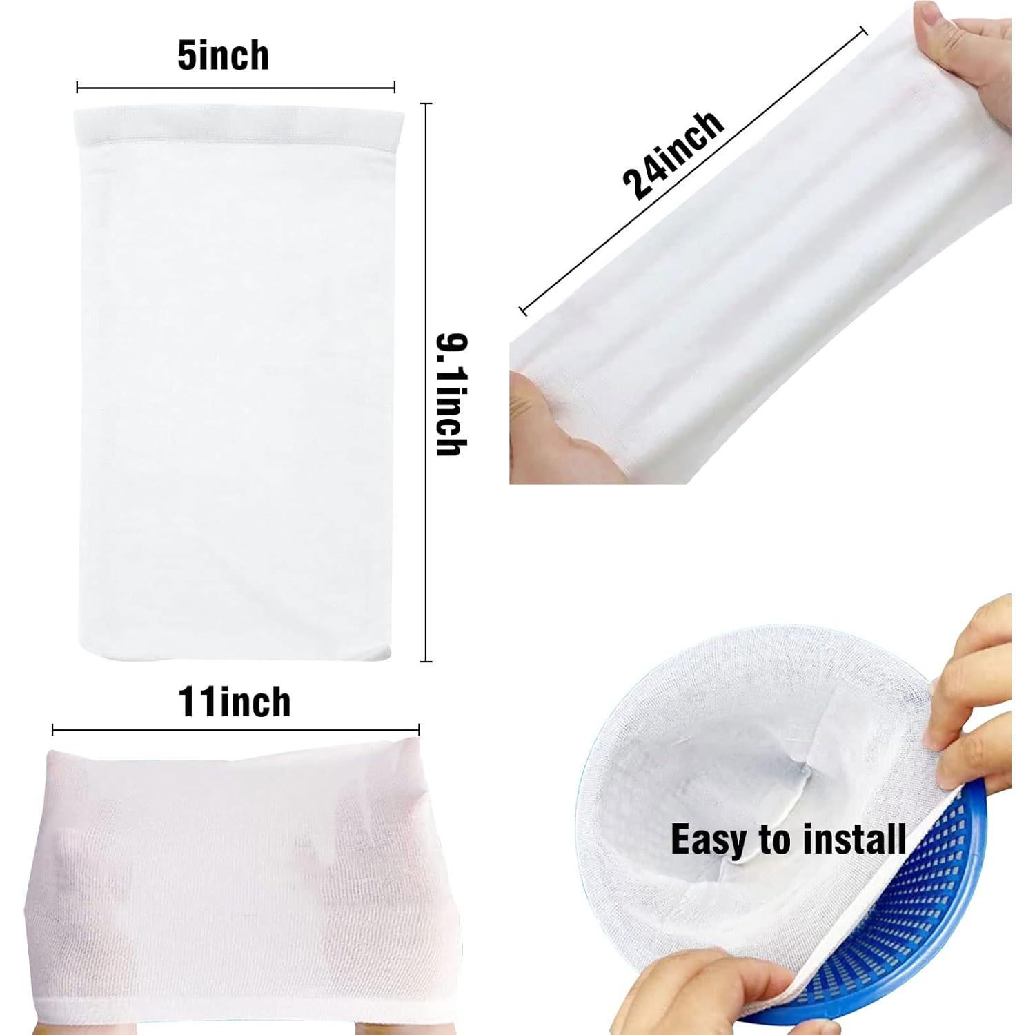 30 Calcetines de Filtro para Skimmer de Piscina YOLAAH