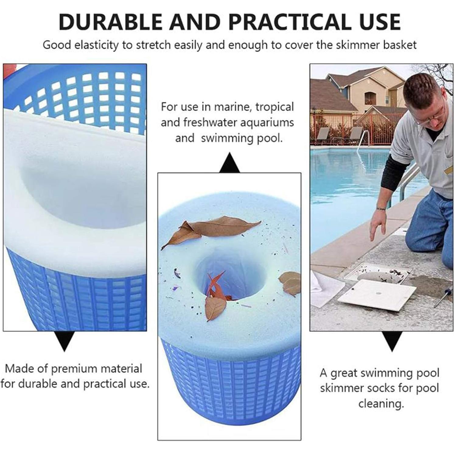 Calcetines de Skimmer de Piscina GIVEKI Reutilizables 50pcs