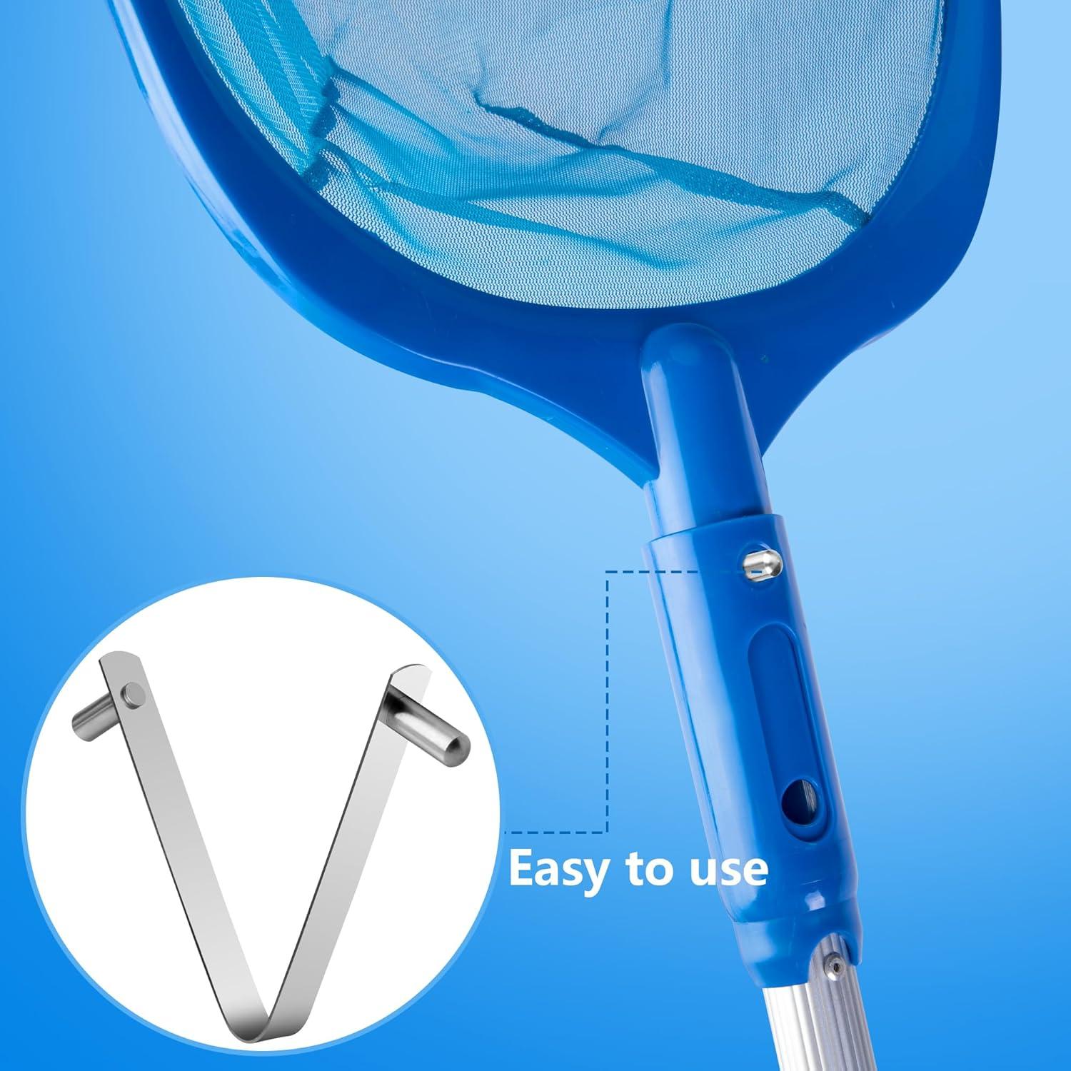 Clips para Poste de Piscina moonoom - 12 Pcs Acero Inoxidable