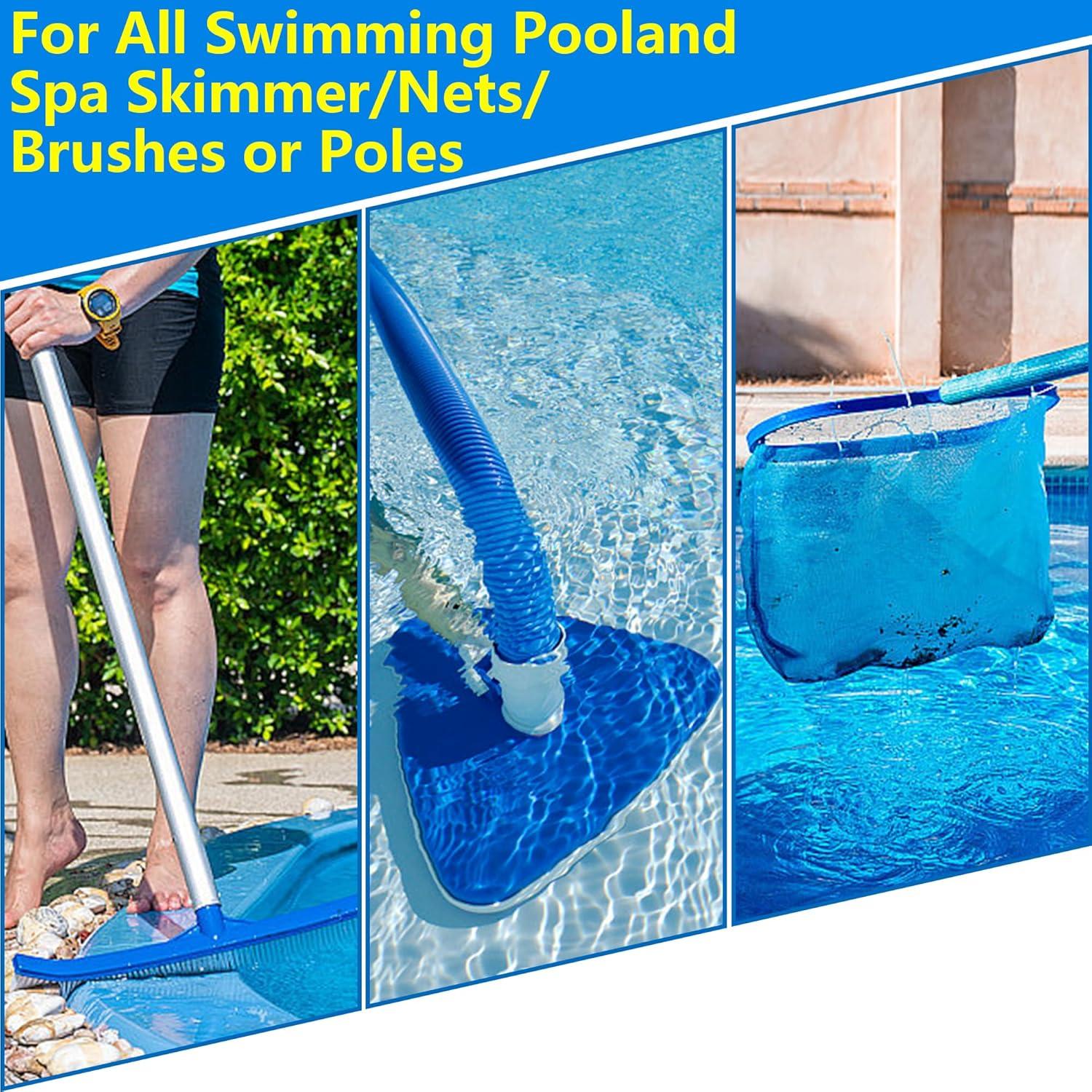 Clips para Poste de Piscina moonoom - 12 Pcs Acero Inoxidable