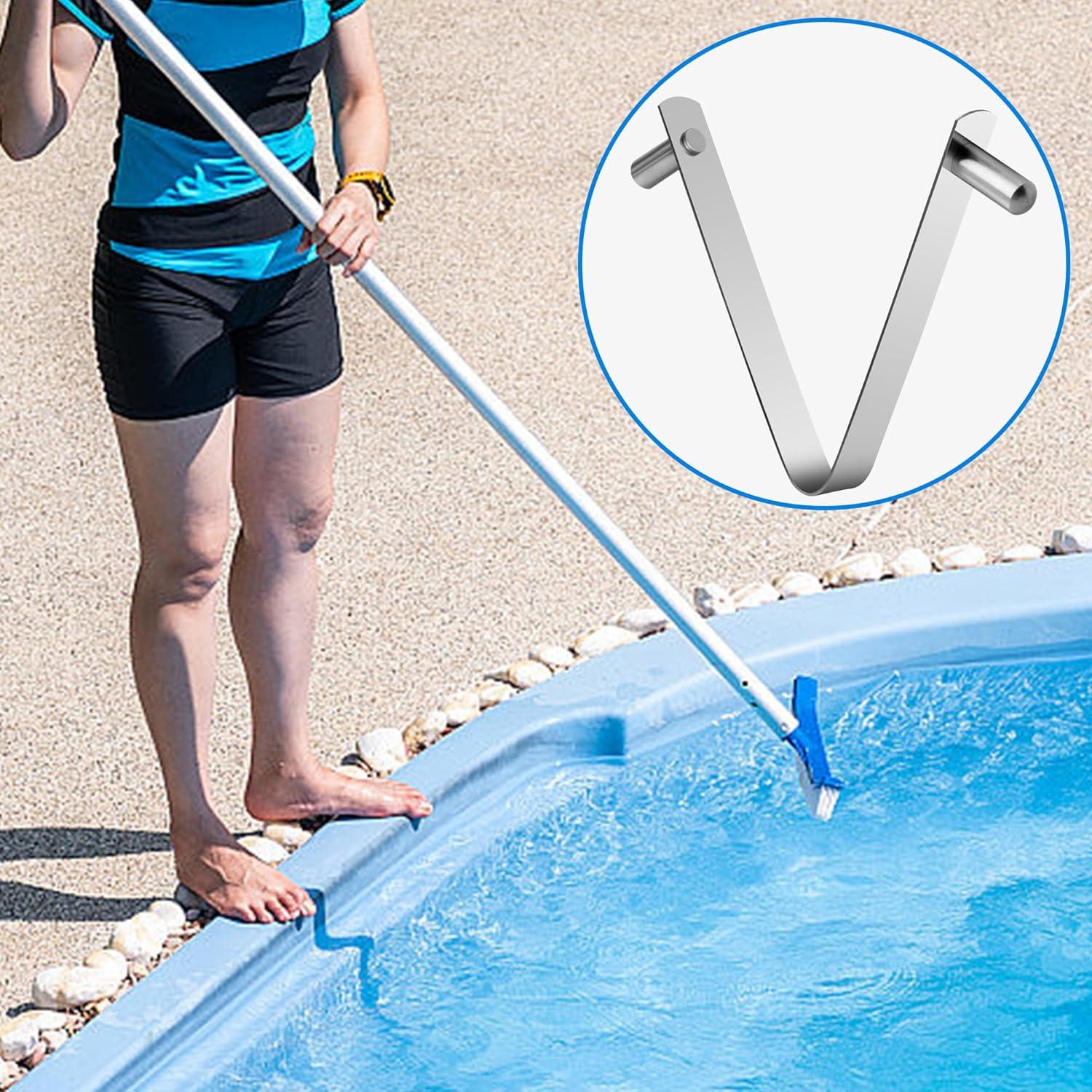 Clips para Poste de Piscina moonoom - 12 Pcs Acero Inoxidable