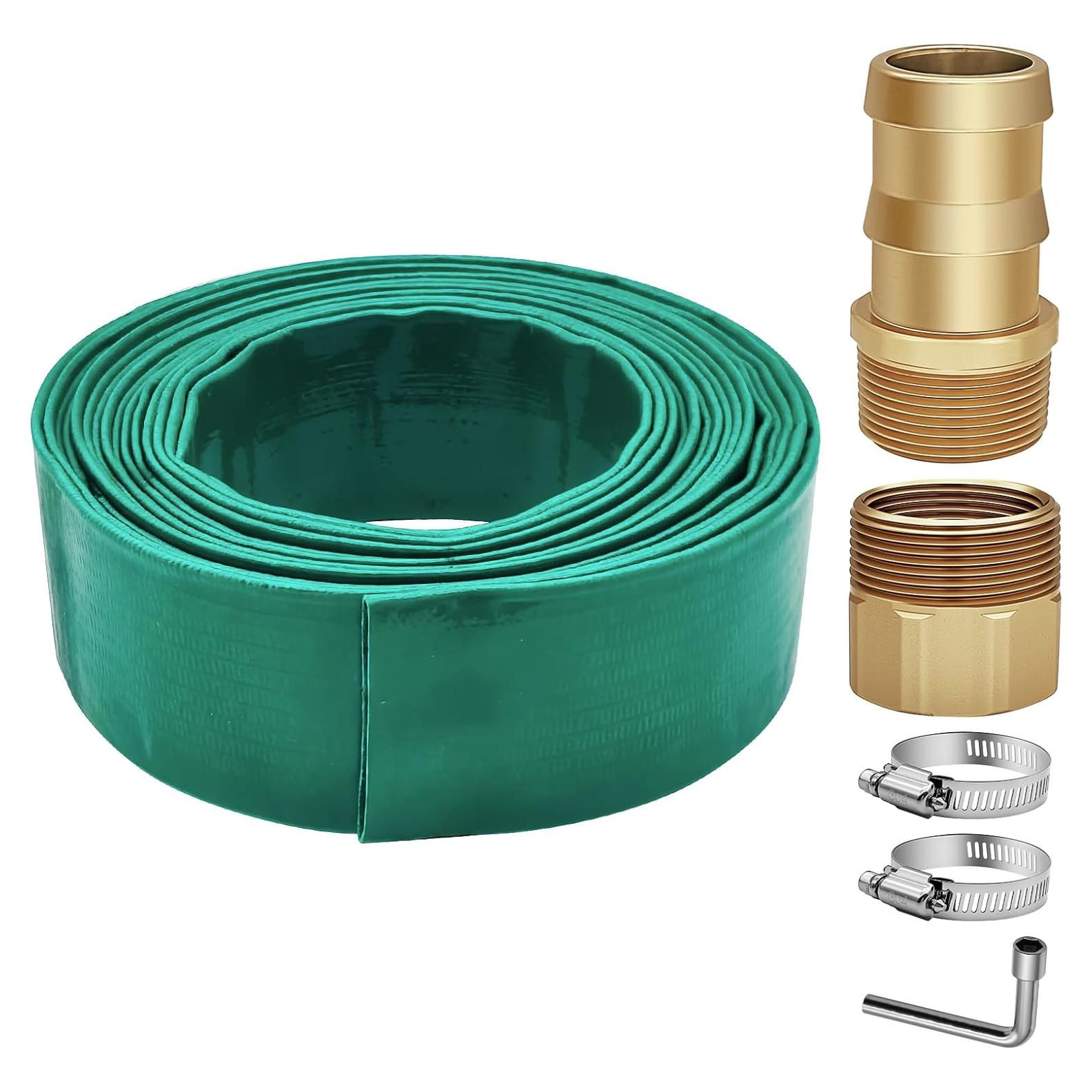 Kit Manguera Desagüe Piscina 25ft Temsteel 1.5" PVC Alta Flujo