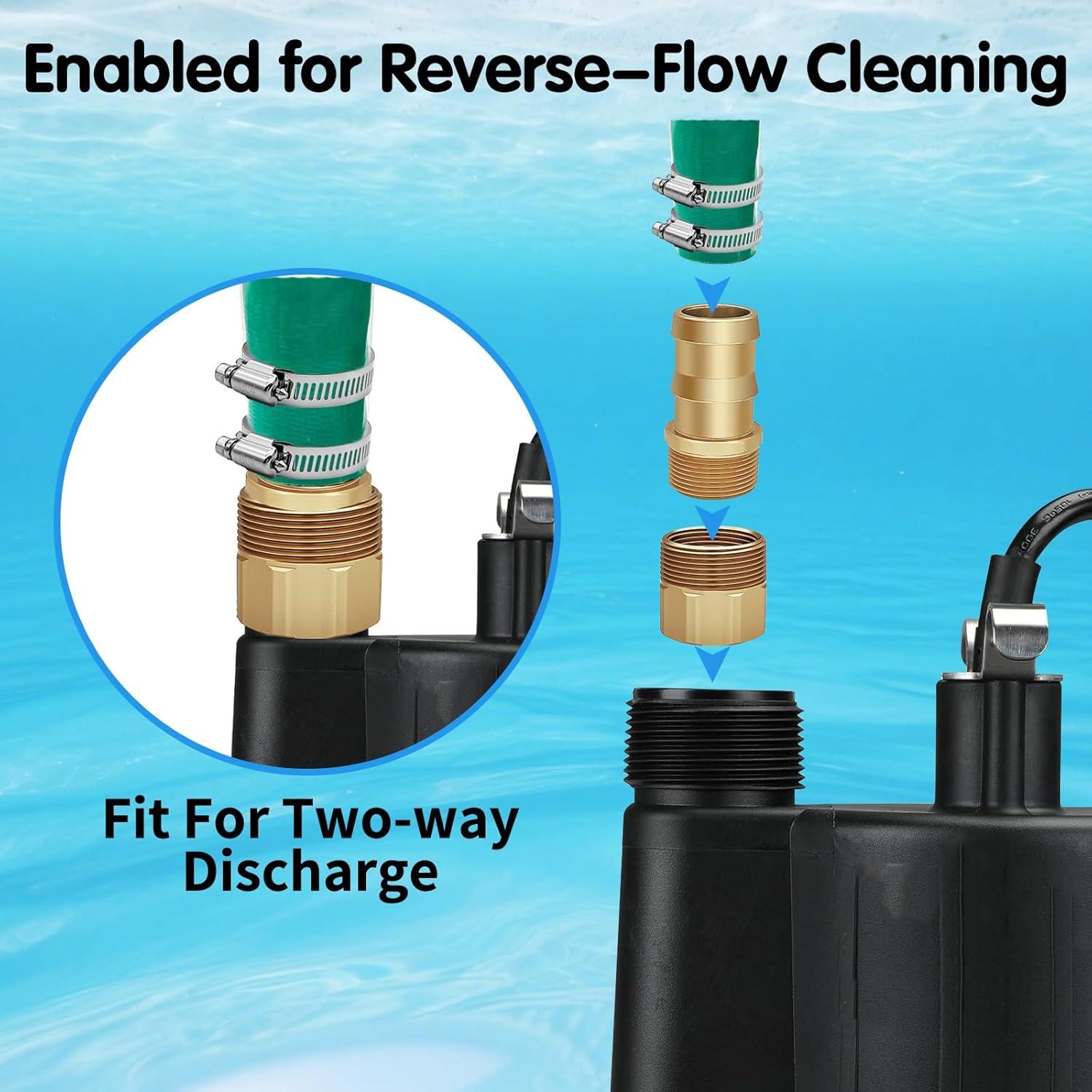 Kit Manguera Desagüe Piscina 25ft Temsteel 1.5" PVC Alta Flujo