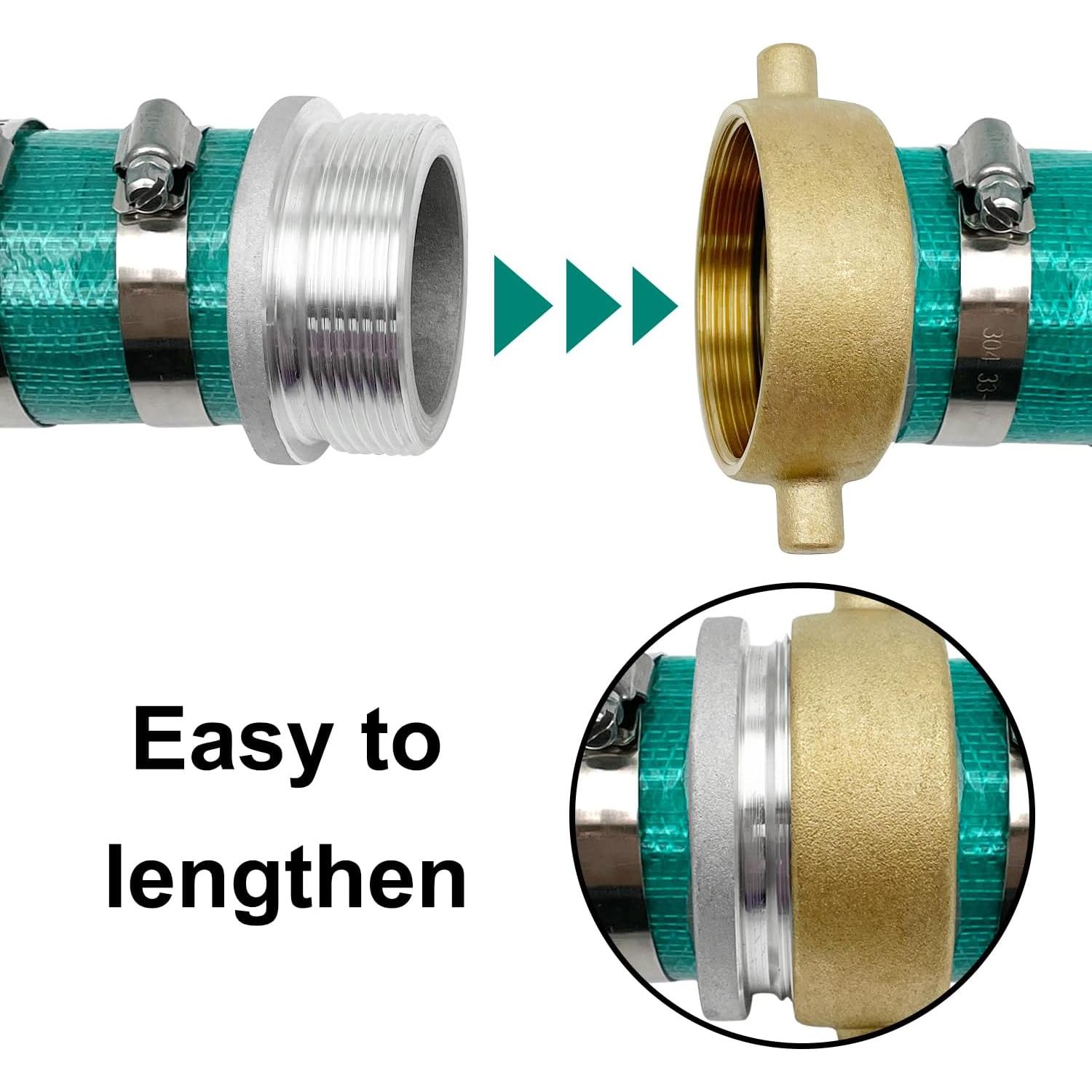 Manguera de Descarga de Agua SAFBY 15.24m 5.08cm 3 Capas Aluminio