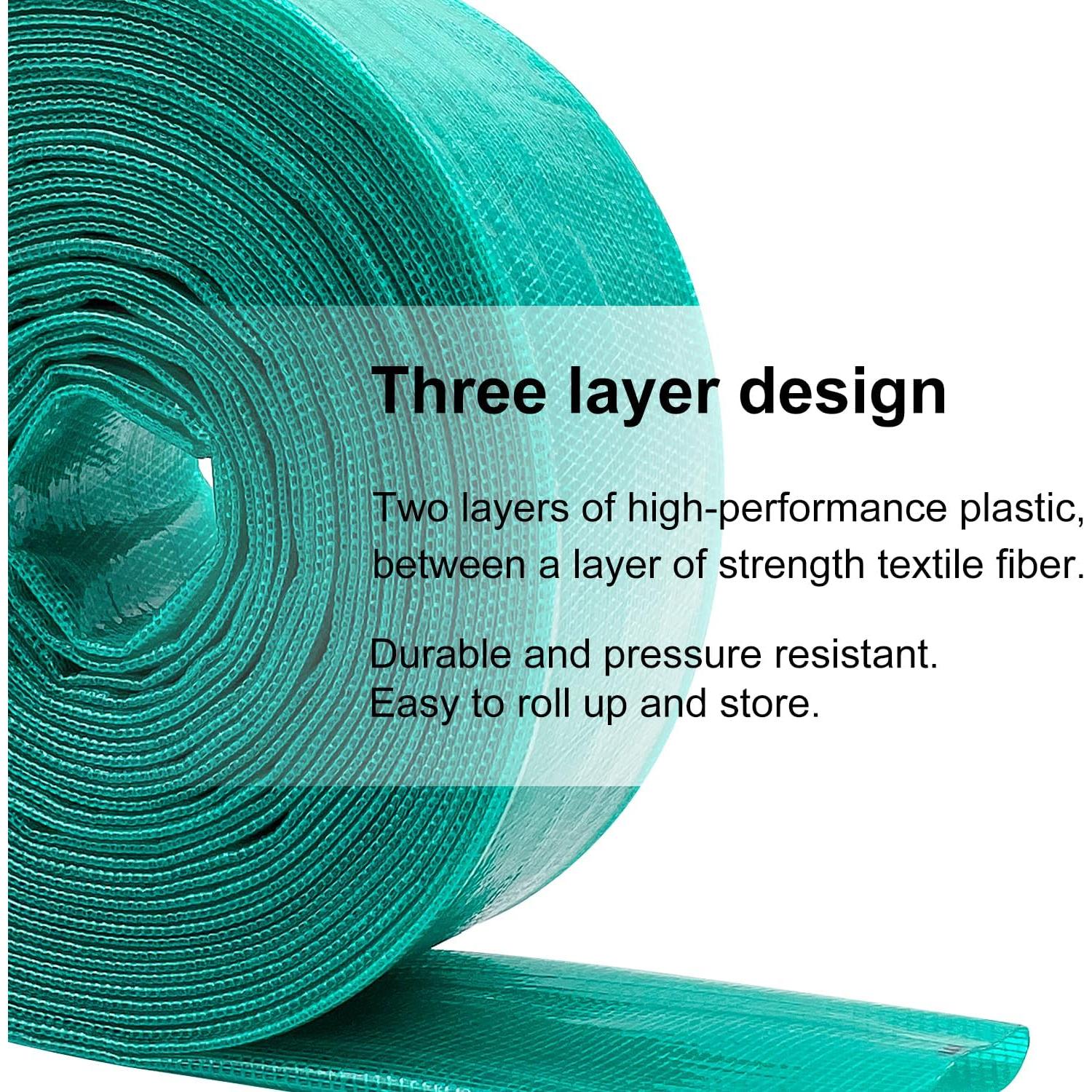 Manguera de Descarga de Agua SAFBY 15.24m 5.08cm 3 Capas Aluminio