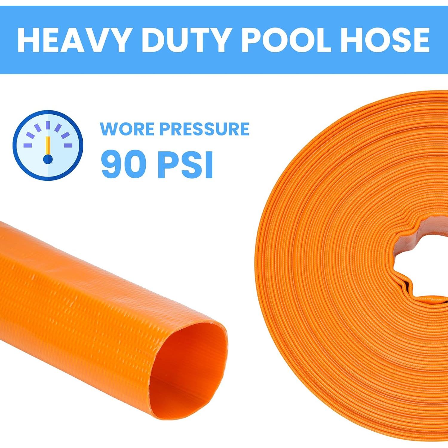 Manguera de Retrolavado LINEX 15.24m PVC Alta Resistencia Naranja