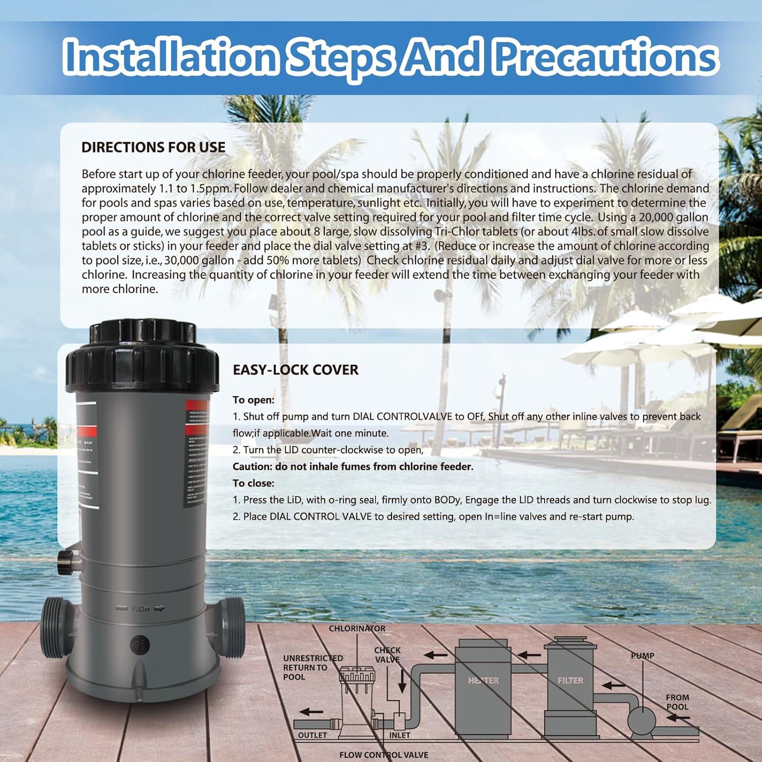 Clorador Automático de Piscina MAYGO CL200 4 kg para 154000 L