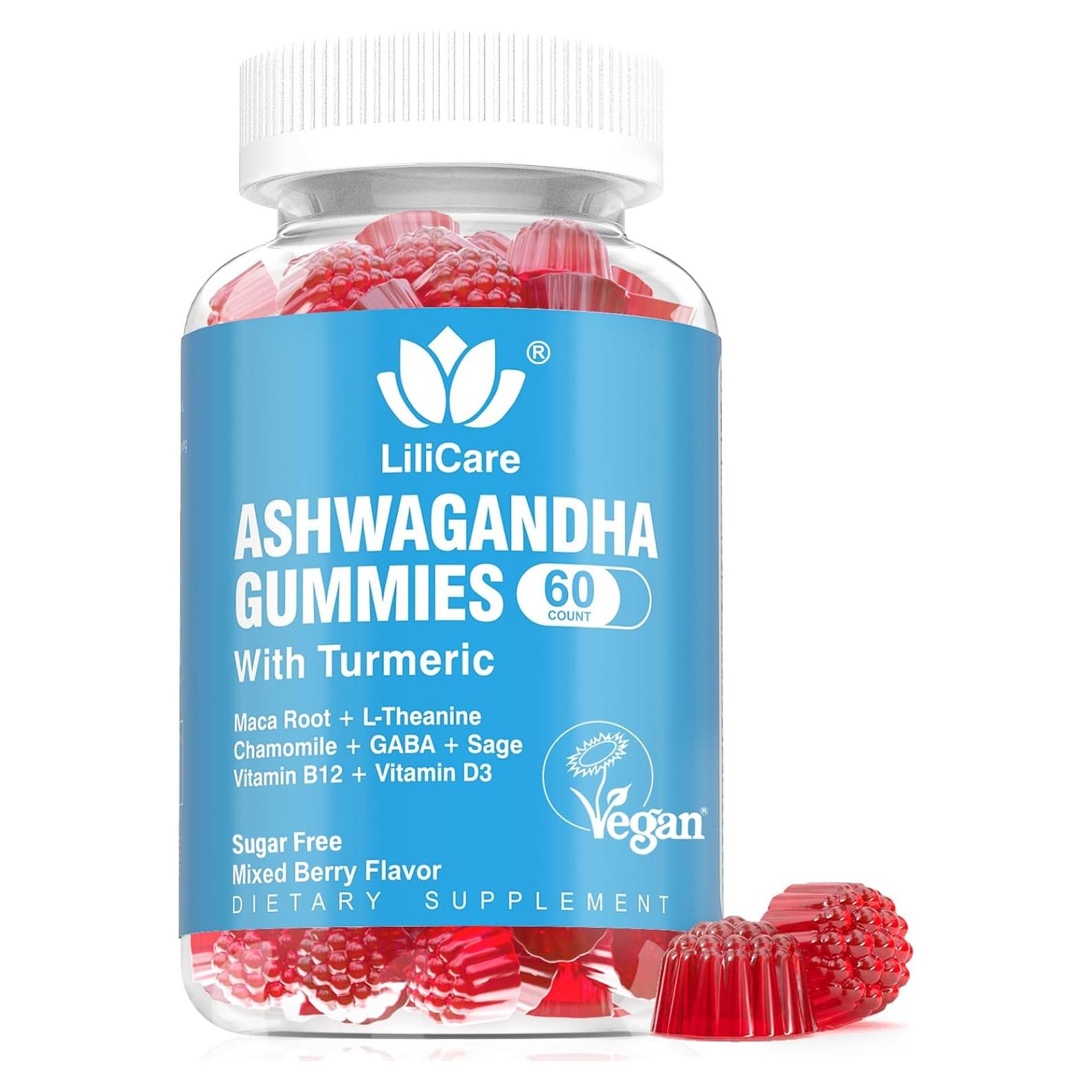 Gomitas de Ashwagandha LILICARE 2000mg 60 Unidades Veganas