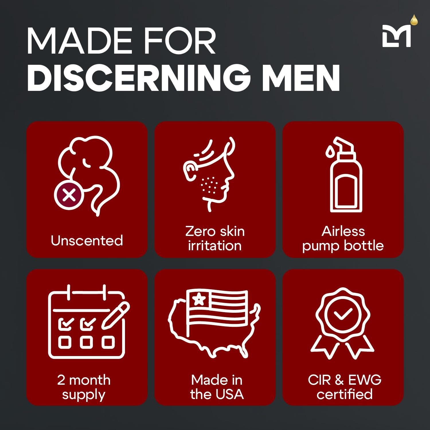 Suero Facial Anti-Envejecimiento Titan MAX para Hombres - 10% Niacinamida, Ácido Hialurónico