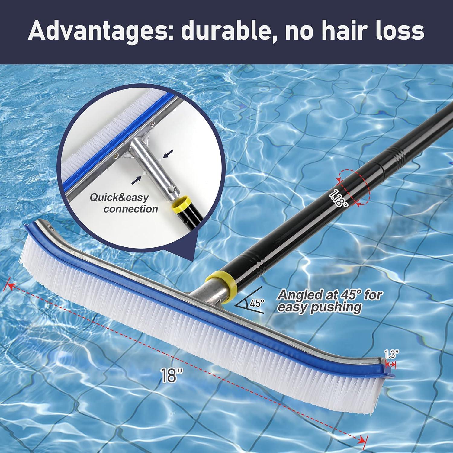 Cepillo de Limpieza de Piscina FLY HAWK 46.99 cm Ajustable