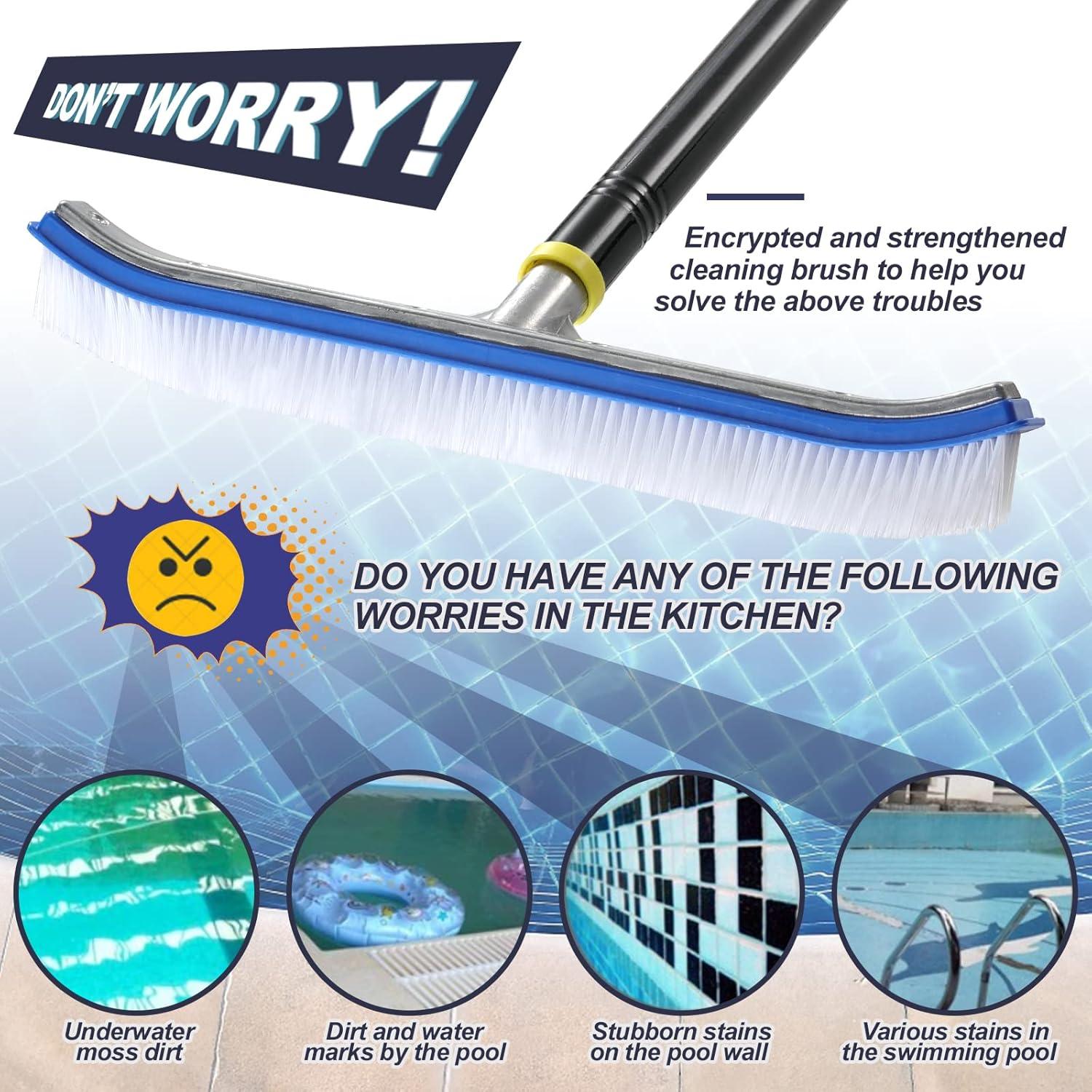 Cepillo de Limpieza de Piscina FLY HAWK 46.99 cm Ajustable