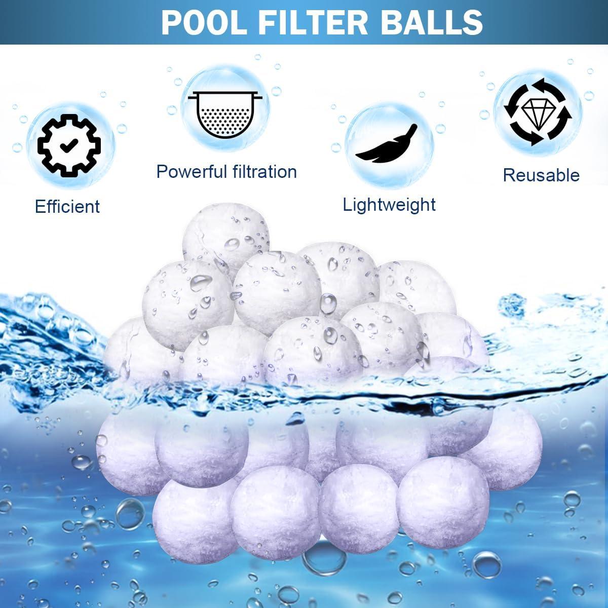 Bolas de Filtro Reutilizables Zzyyldu 1.4 kg para Piscinas