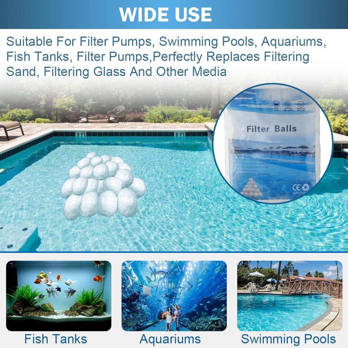 Bolas de Filtro Reutilizables Zzyyldu 1.4 kg para Piscinas